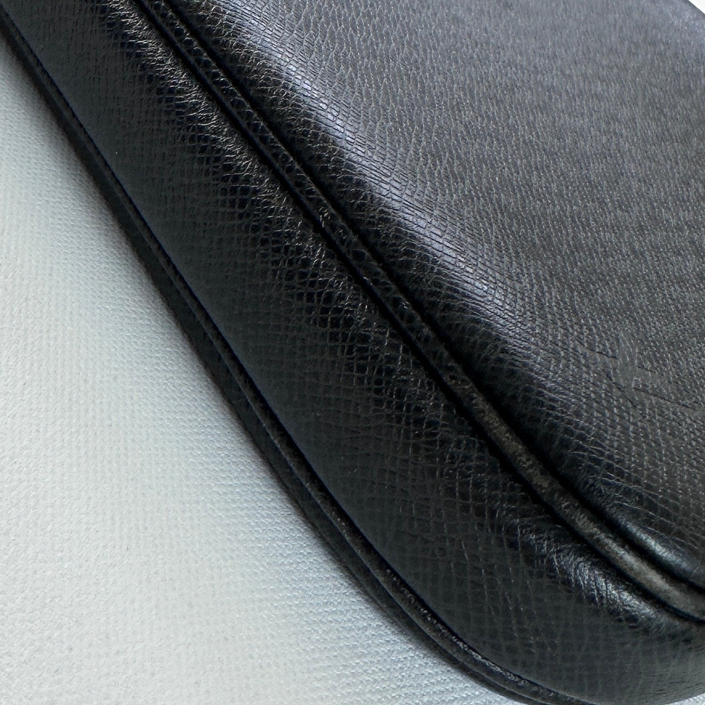 Louis Vuitton Black Leather Computer Case