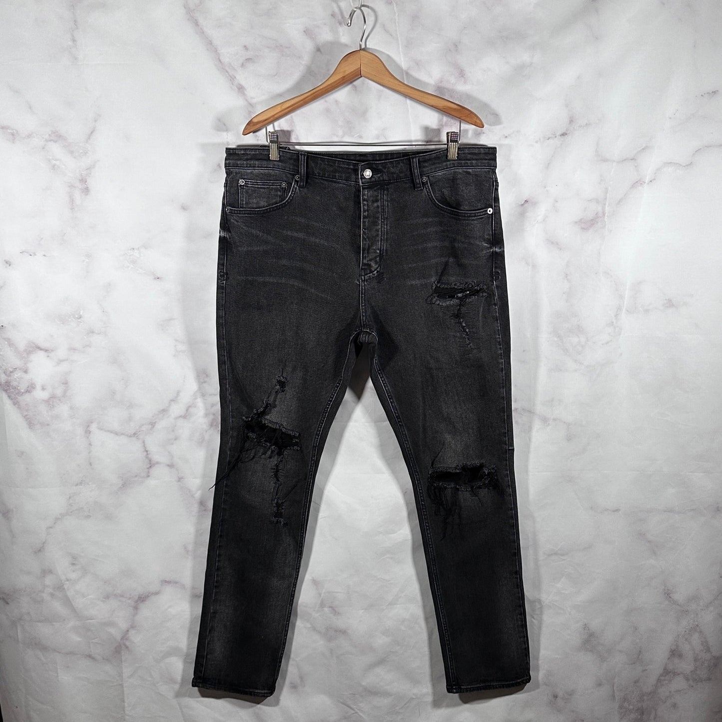 Ksubi Black Chitch Rat Angst Tapered Denim