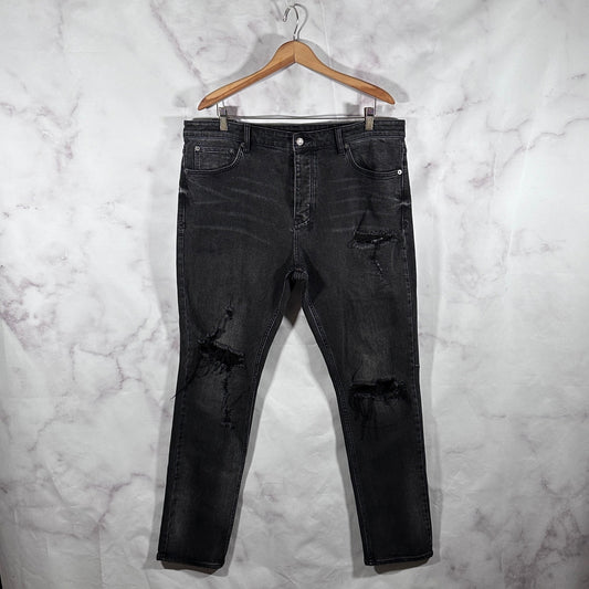 Ksubi Black Chitch Rat Angst Tapered Denim