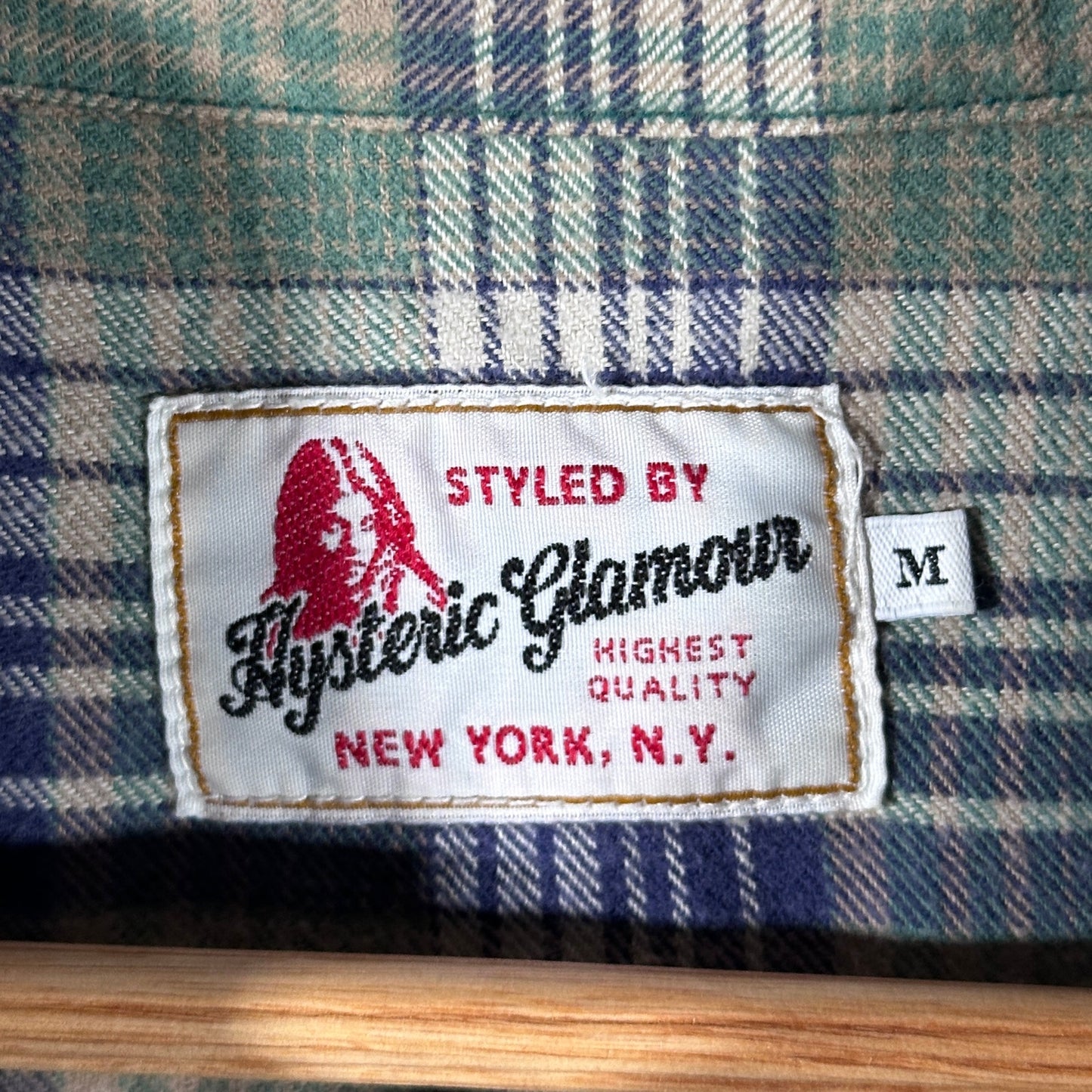 Hysteric Glamour Green Plaid Flannel