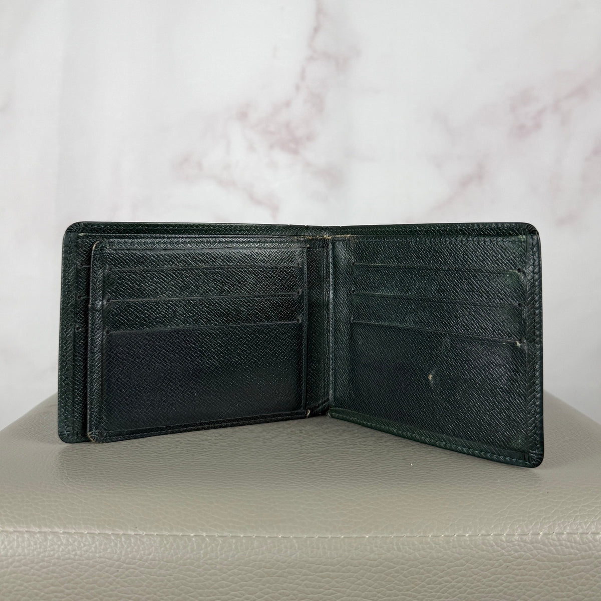 Louis Vuitton Green Epi Bifold Wallet