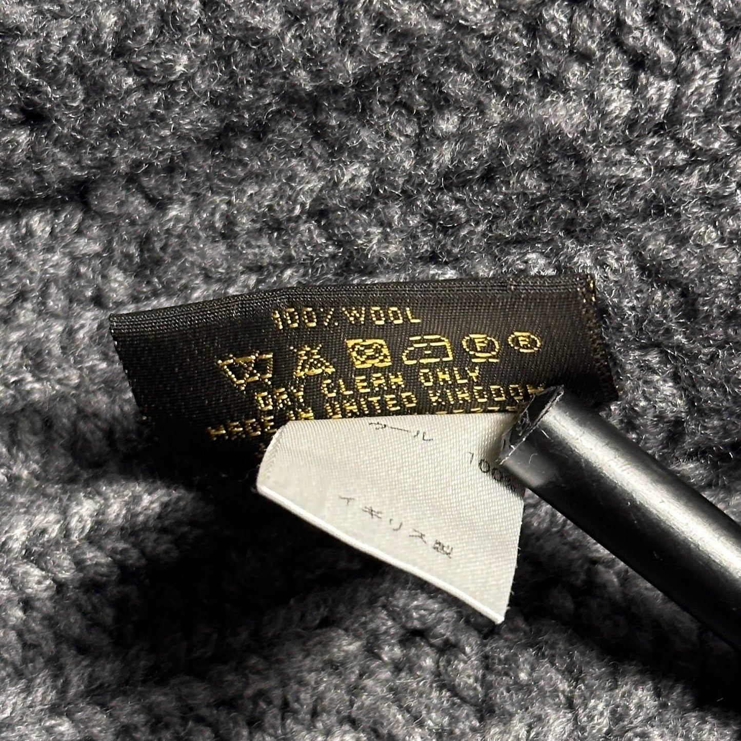 Louis Vuitton Grey V Logo Wool Beanie