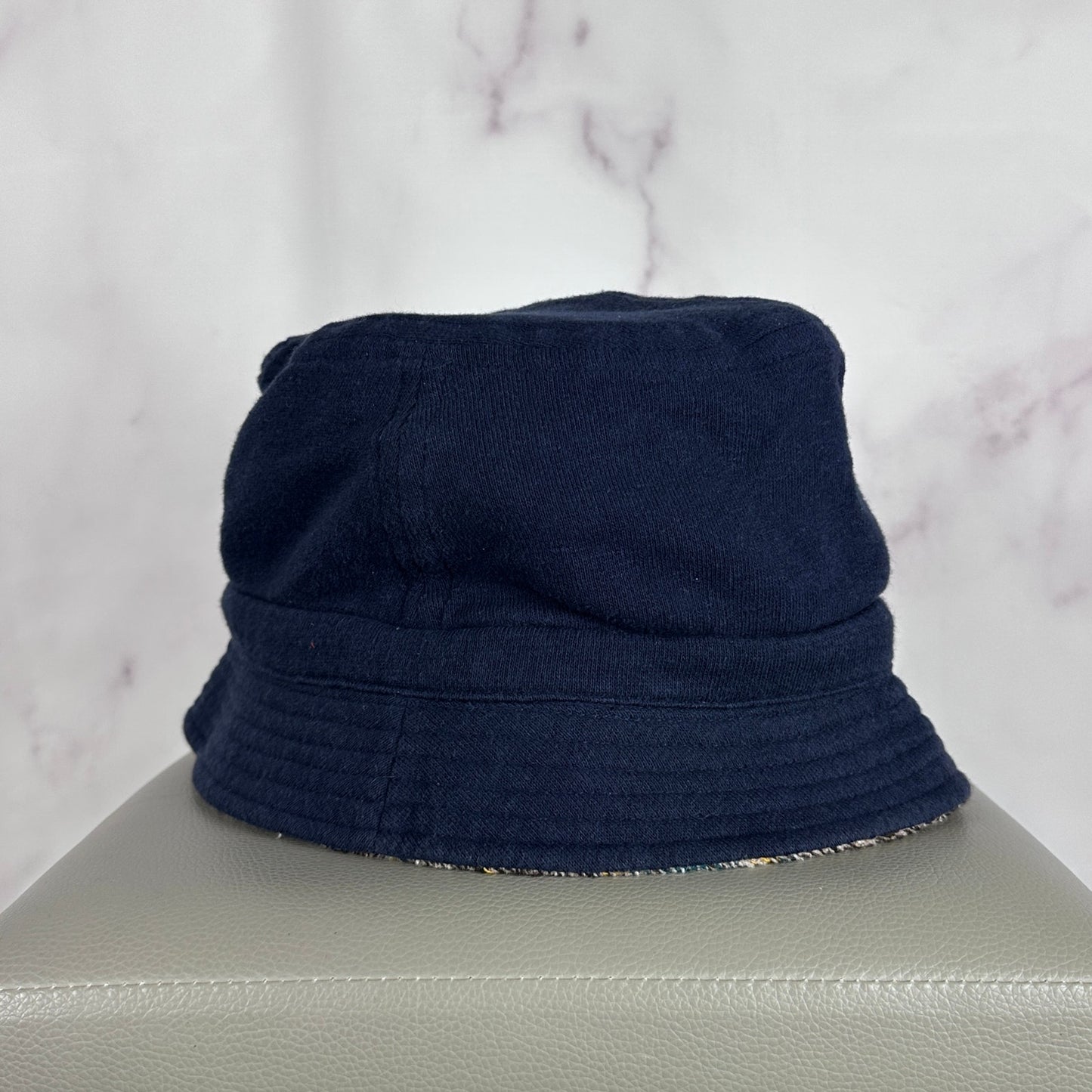 Sublime Japanese Knit Navy Bucket Hat