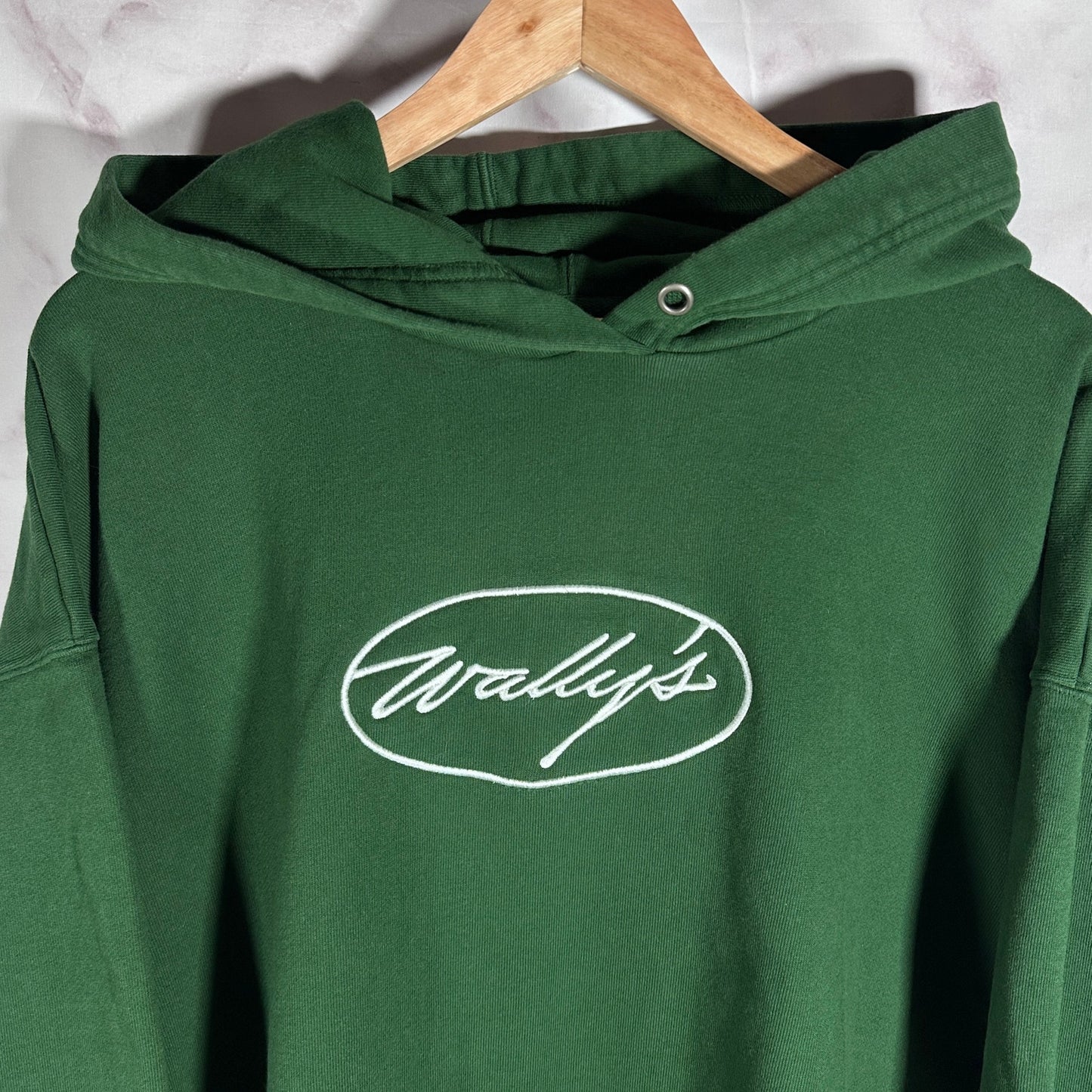 Wallys LA Green Logo Hoodie