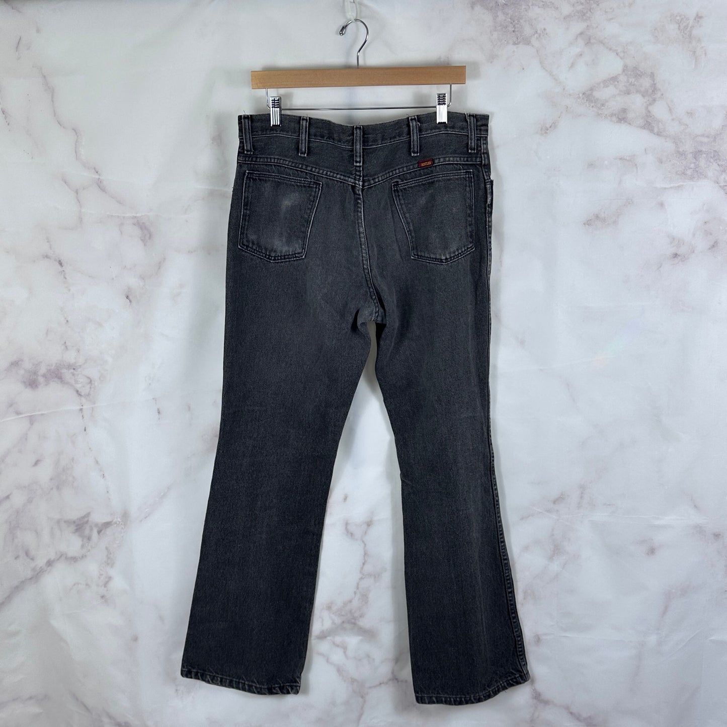 Vintage Rustler Grey Flare Denim