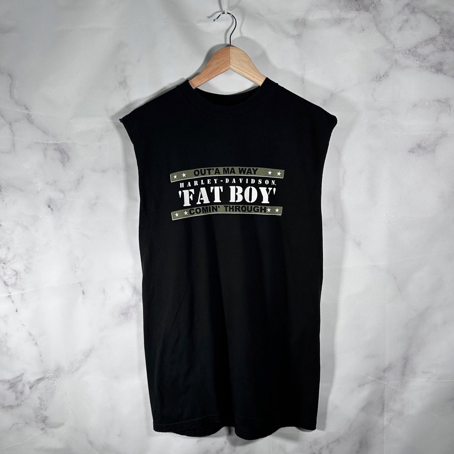 Harley Davidson Y2K Fat Boy Naples Florida Black Tank