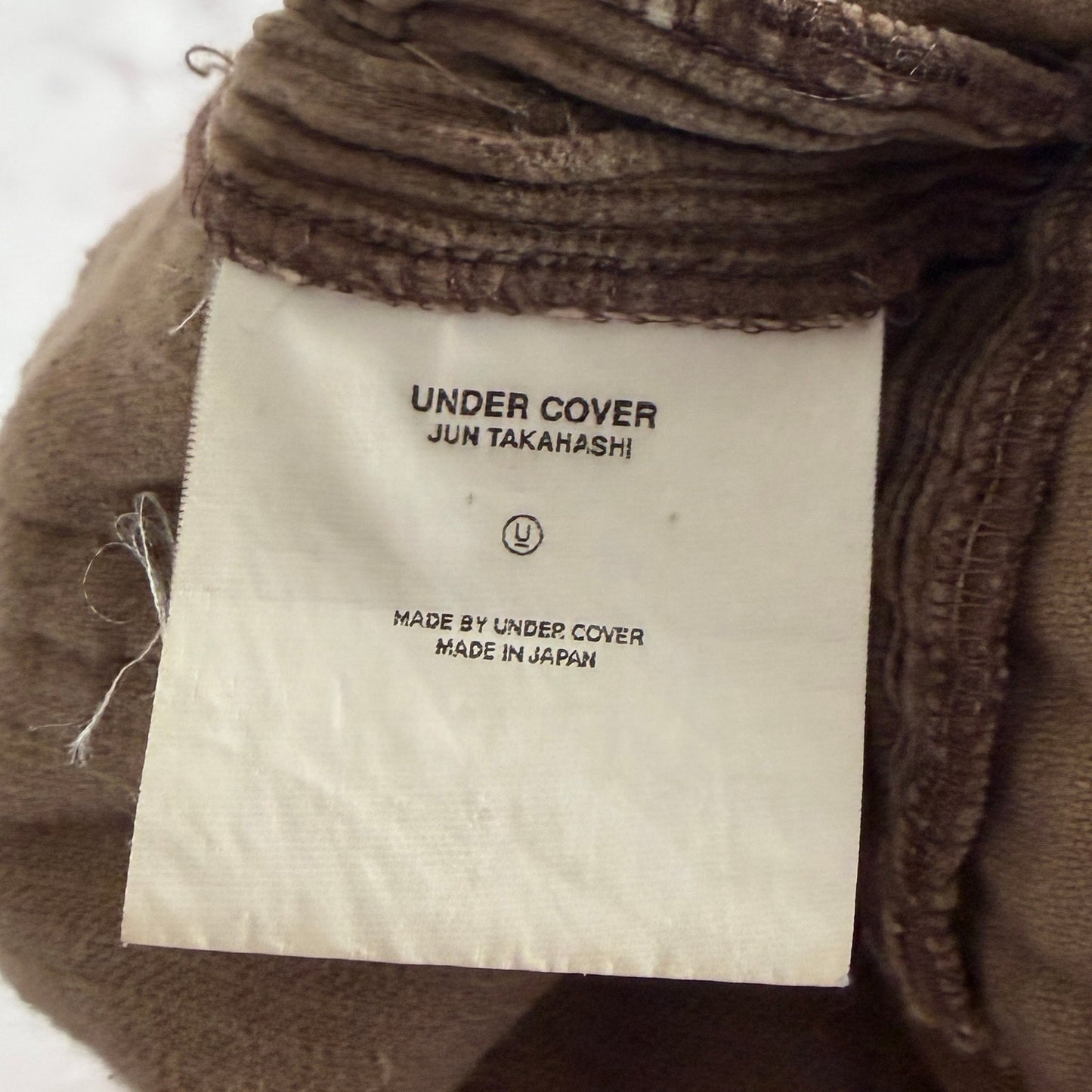 Undercover A/W02 Witch's Cell Division Brown Corduroy Cargo Pant
