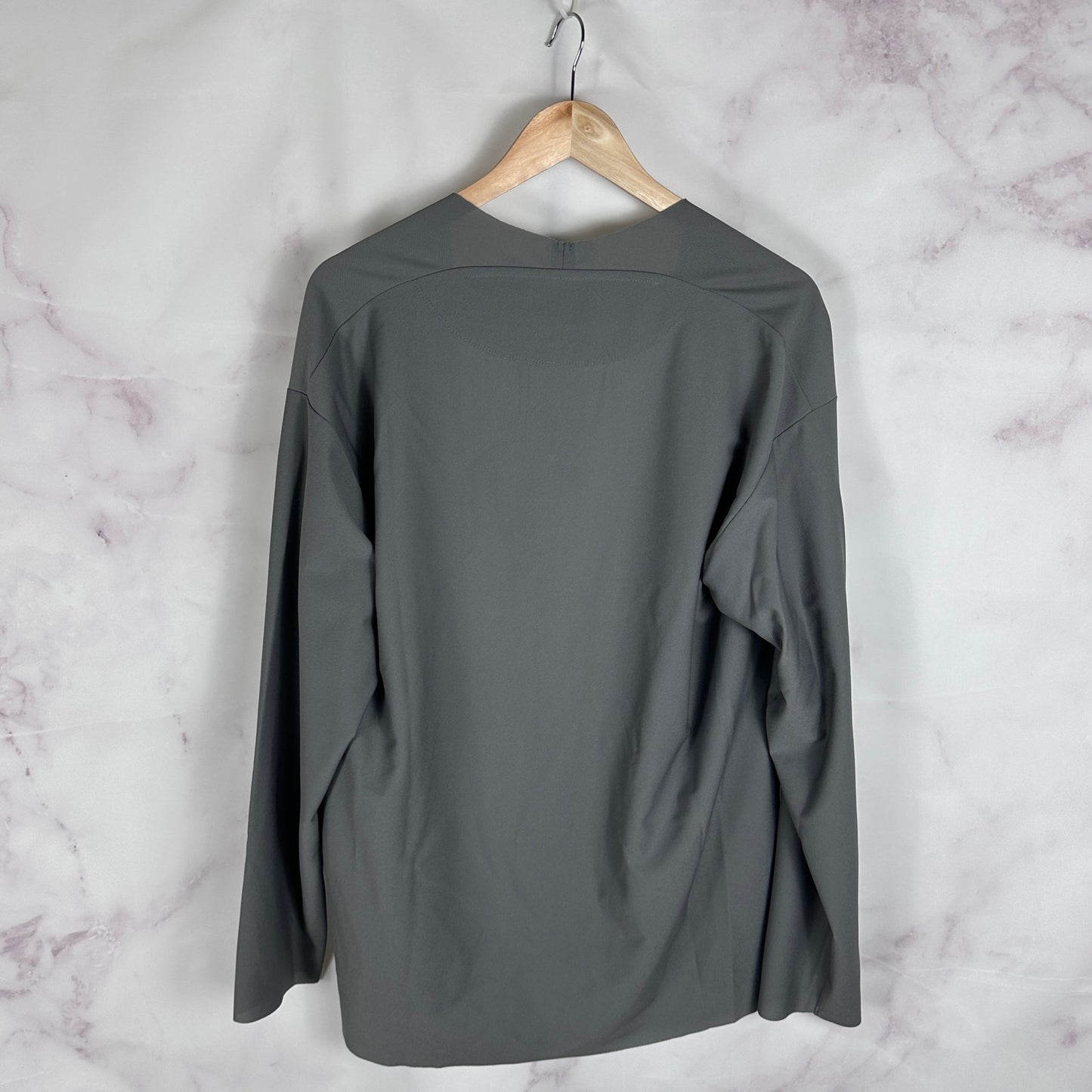 United Tokyo Maruwa Knit Grey Cut & Sew Cardigan