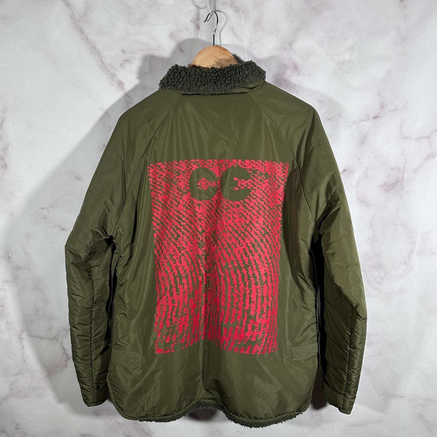 Cav Empt Green Half-Zip Pullover