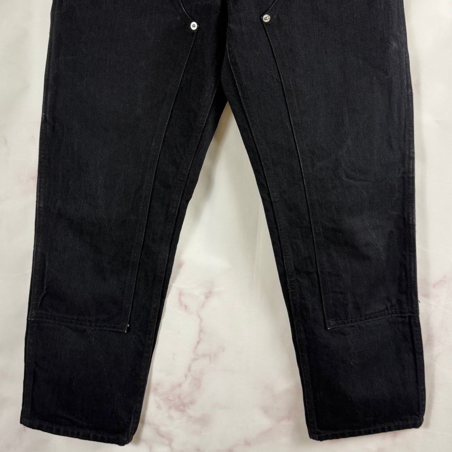 Enfants Riches Deprimes Double Knee Black Carpenter Pants