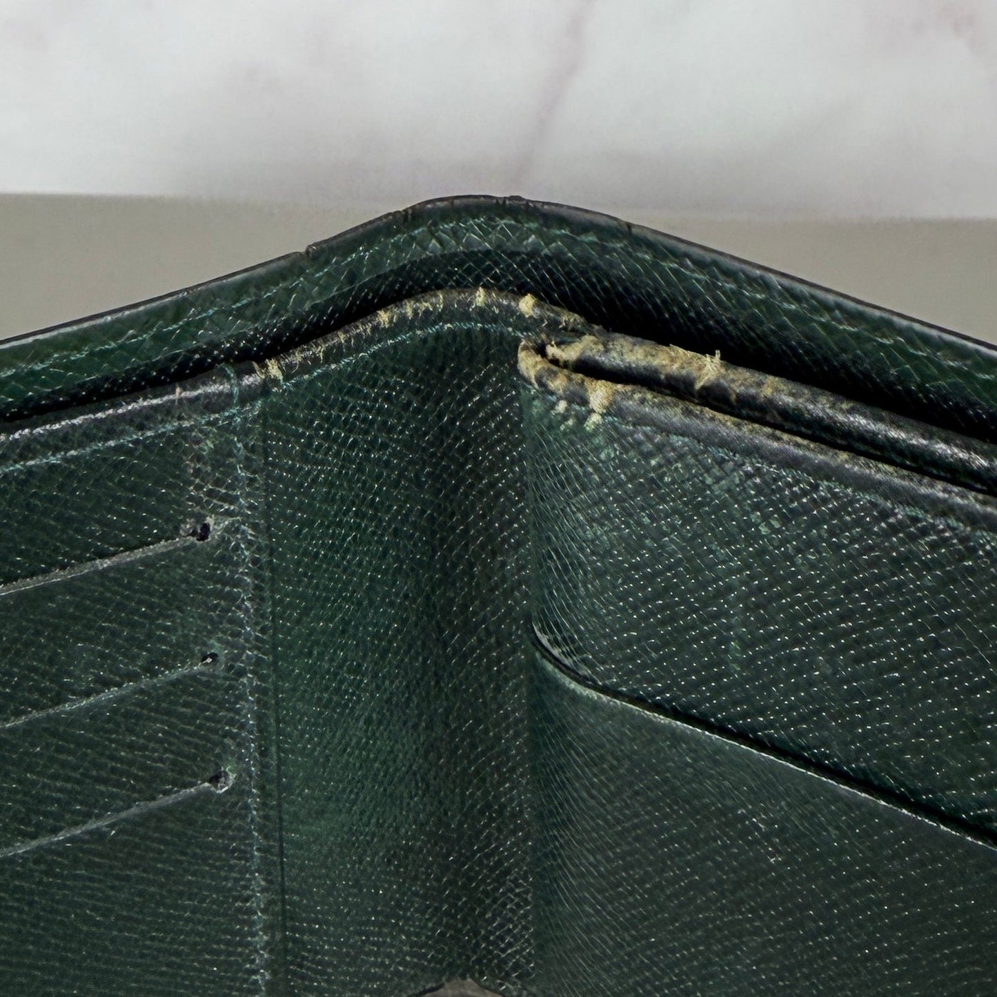 Louis Vuitton Green Epi Bifold Wallet