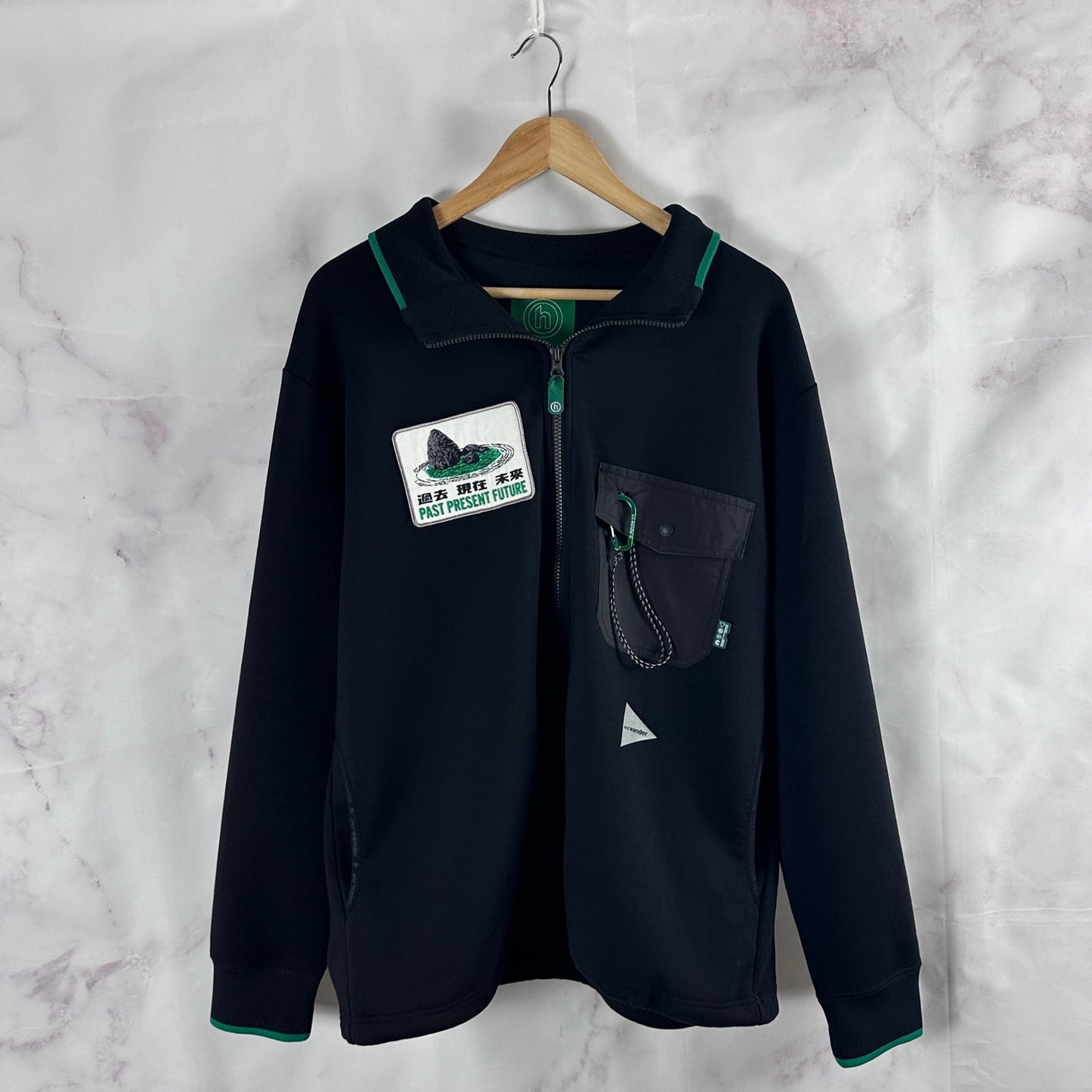 Hidden NY x And Wander Black Full-Zip Jacket