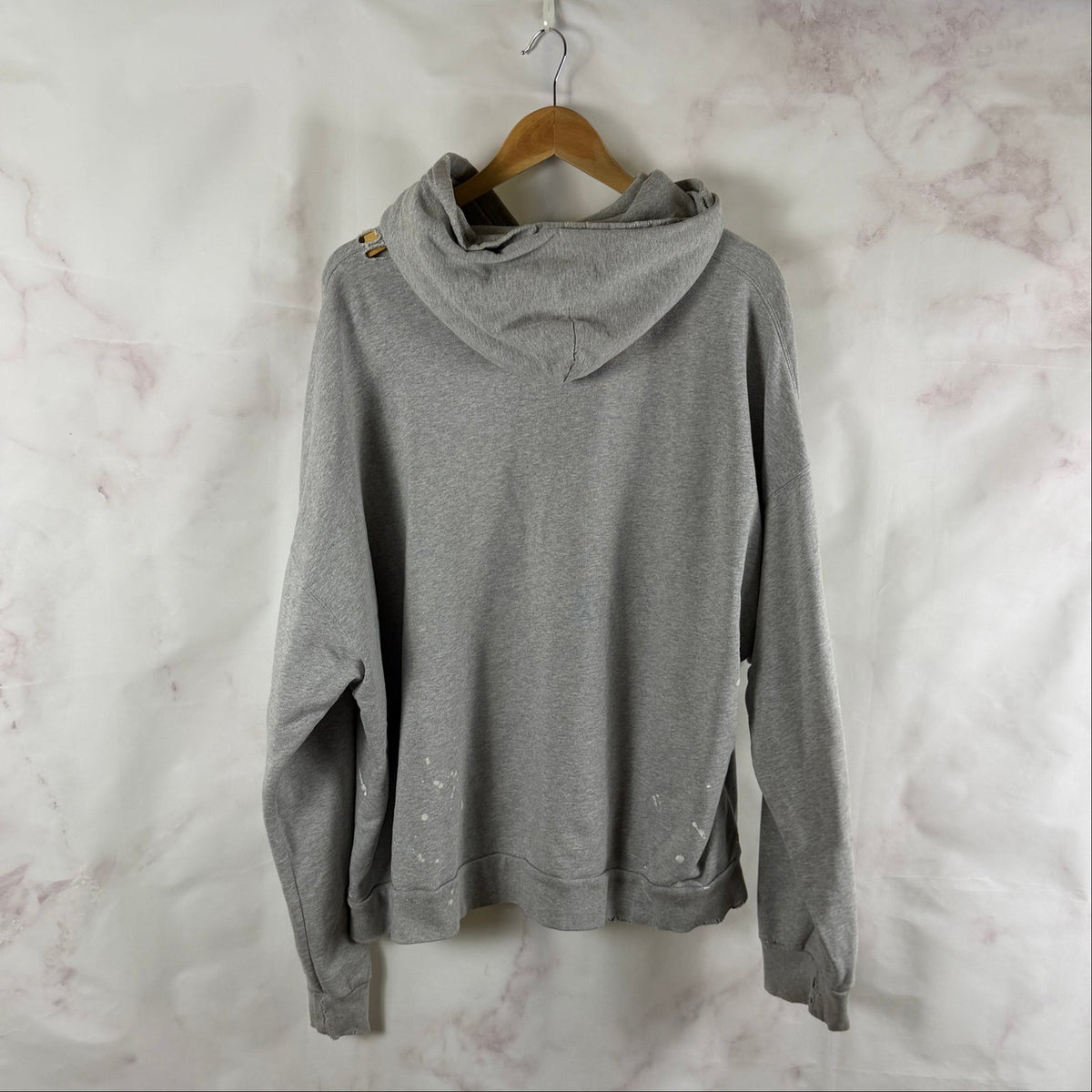 Balenciaga 90/10 Grey Distressed Hoodie