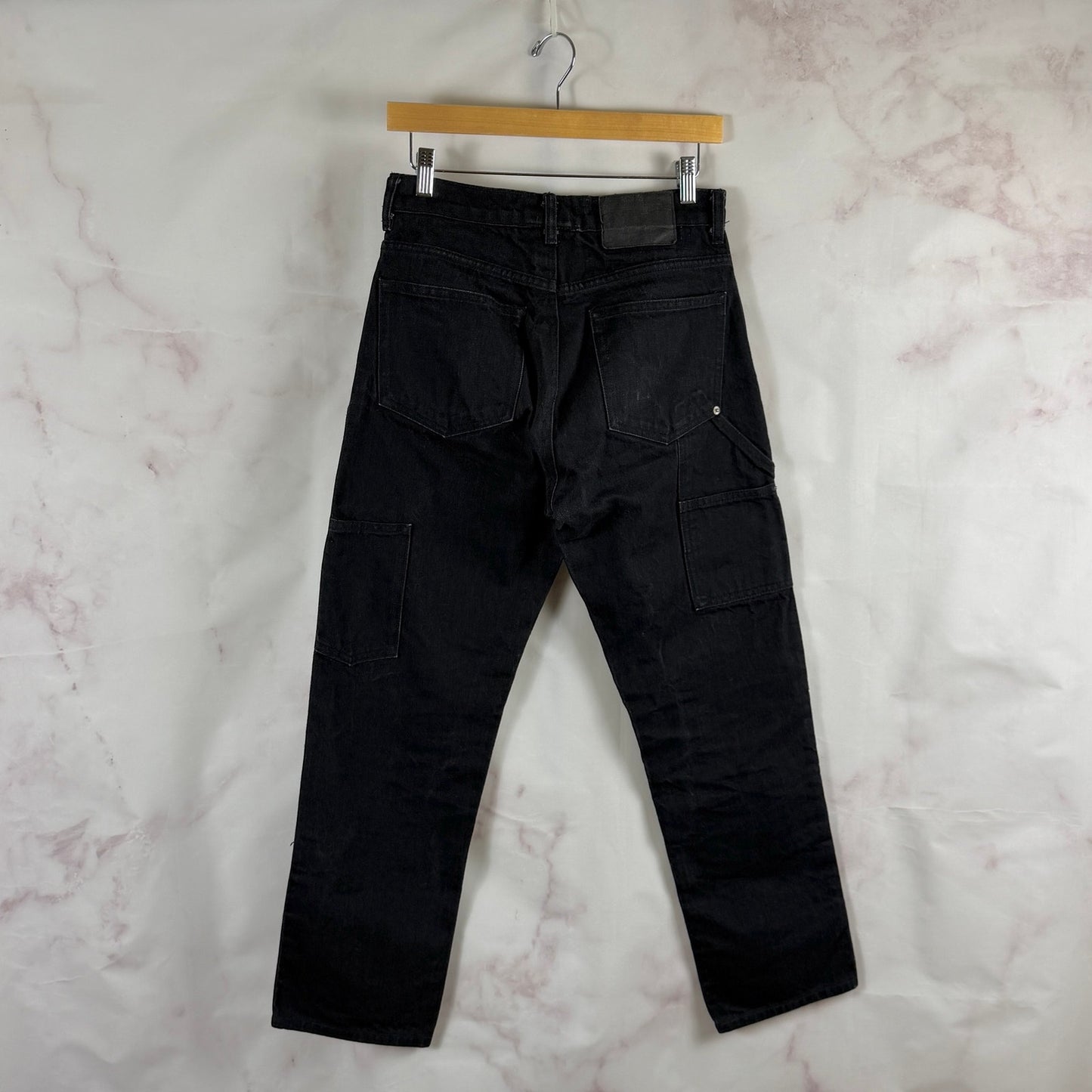 Enfants Riches Deprimes Double Knee Black Carpenter Pants