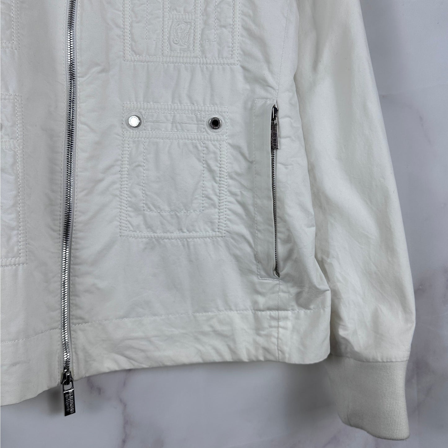 Dirk Bikkembergs S/S09 White Sports Couture Button Jacket