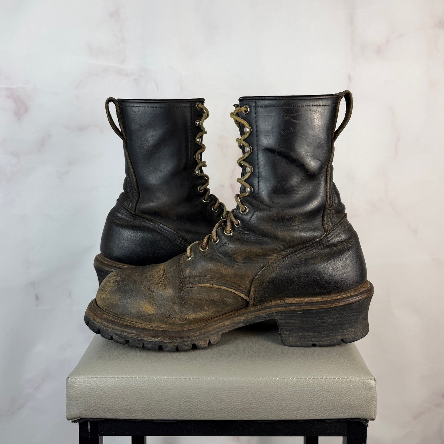 Red Wing 218 Logger Brown Leather Boots