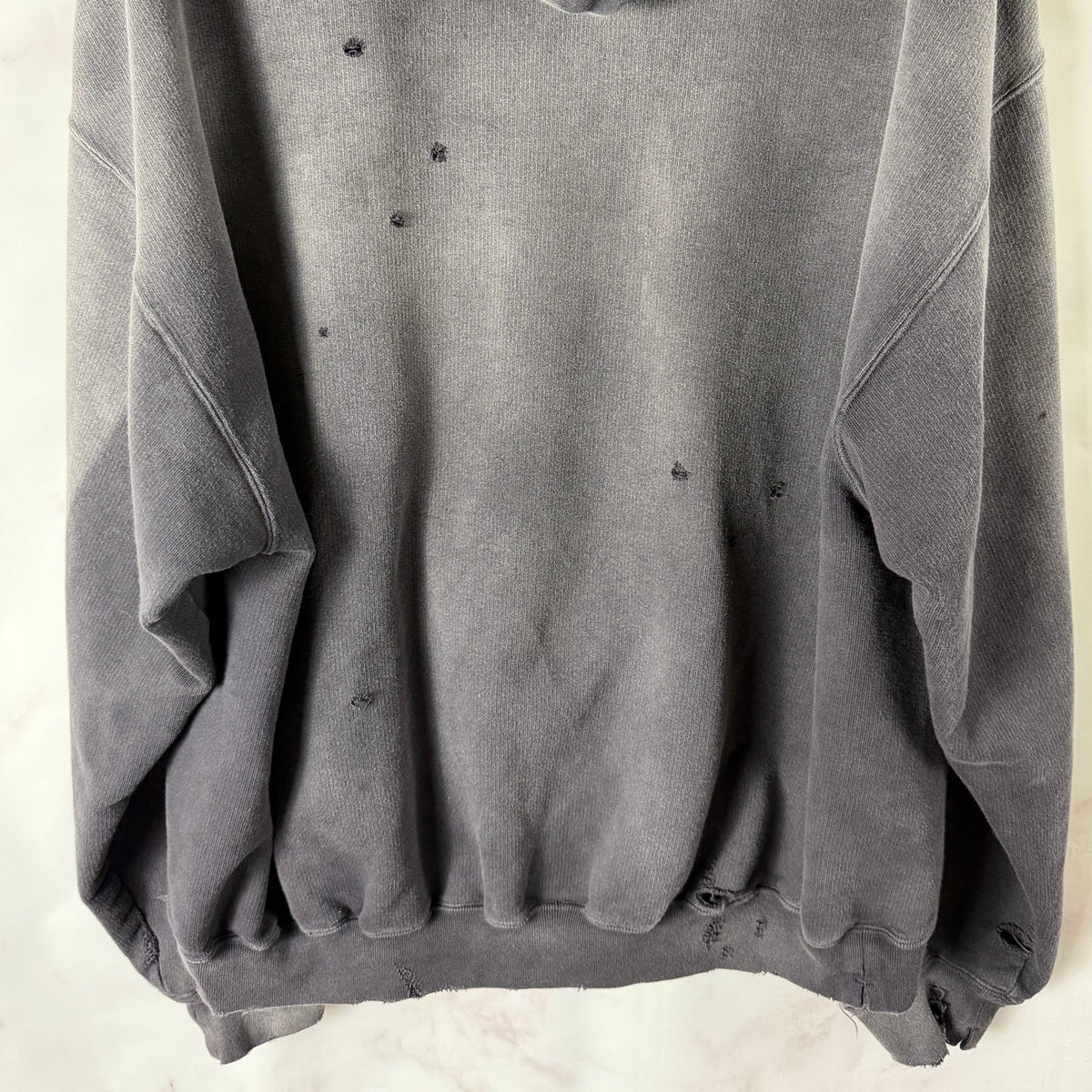 Maison Mihara Yasuhiro Sun Faded Distressed Hoodie