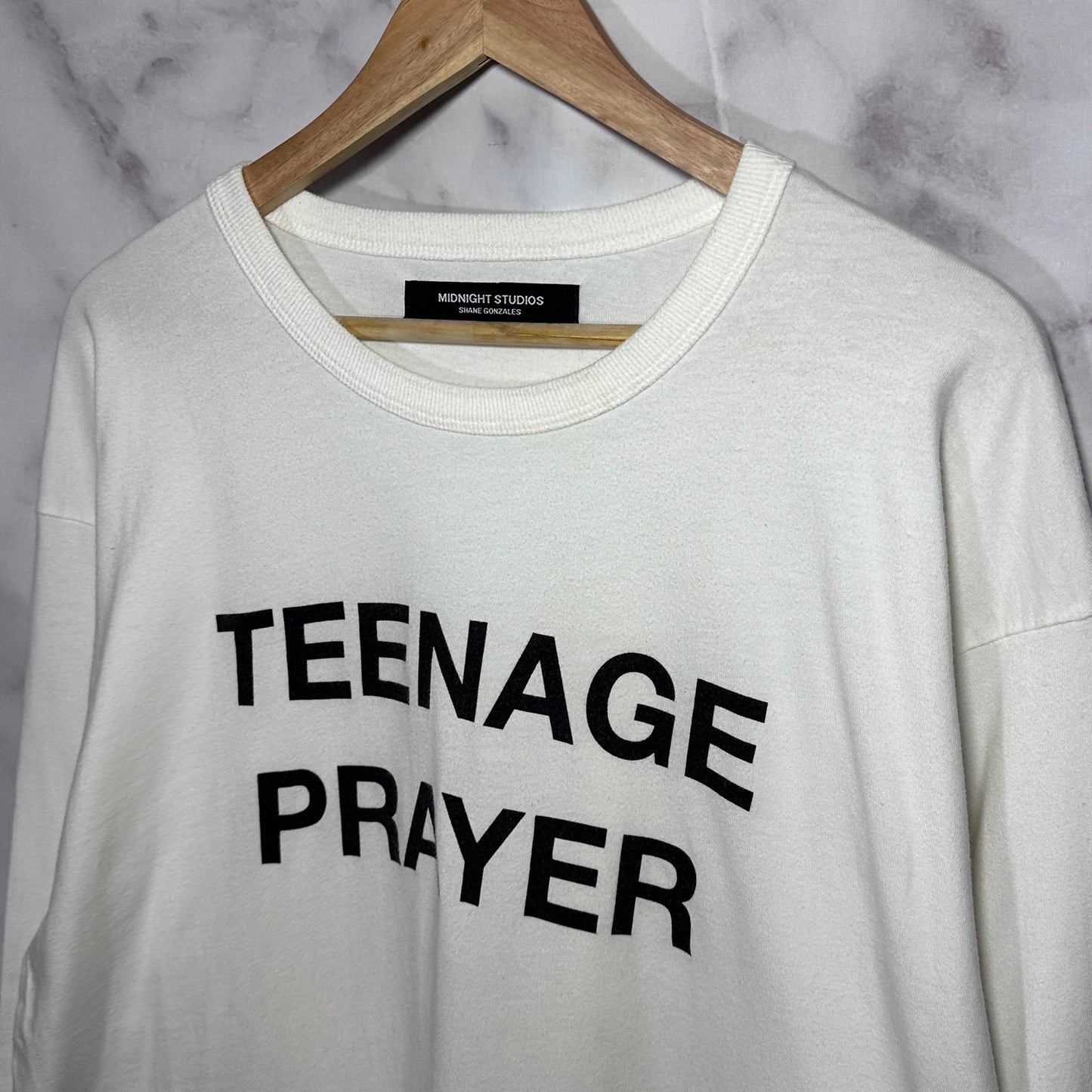 Midnight Studios ‘Teenage Prayer’ White Longsleeve