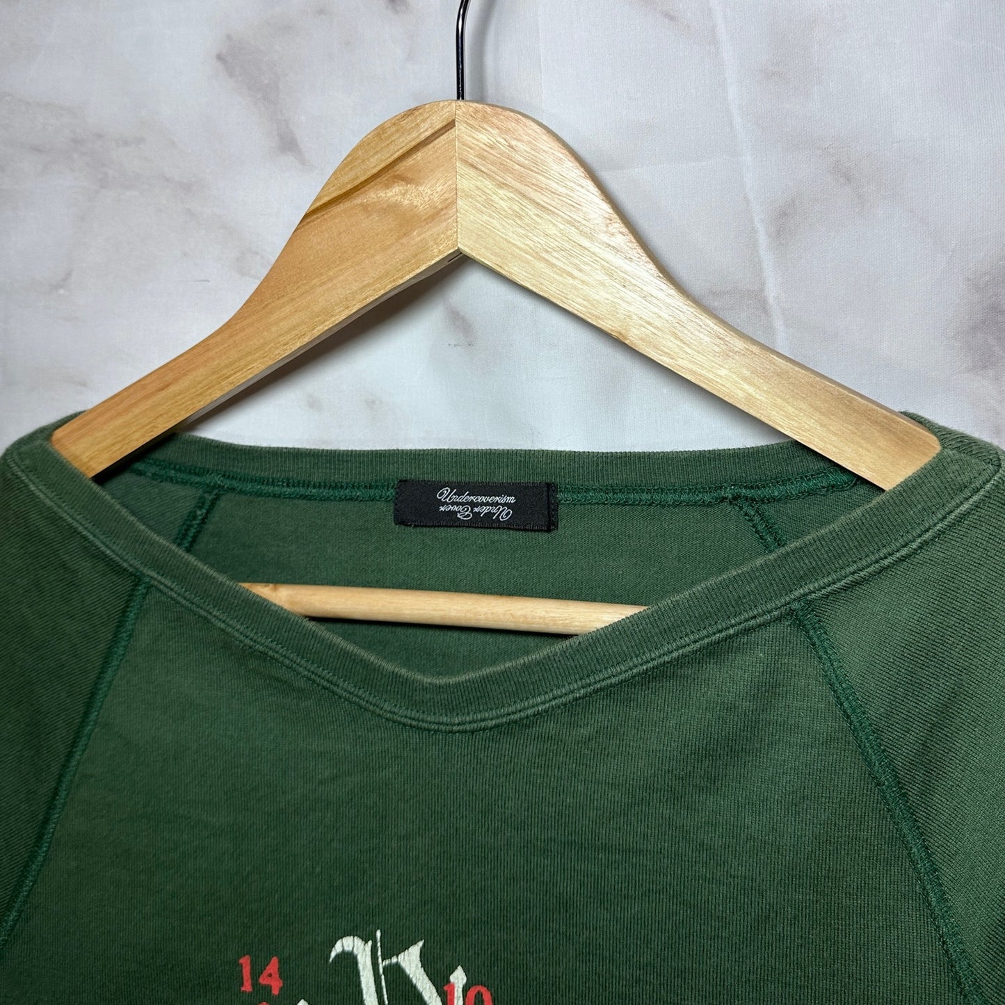 Undercover S/S11 ‘Underman’ Sigma Rho Green 3/4-Sleeve Tee