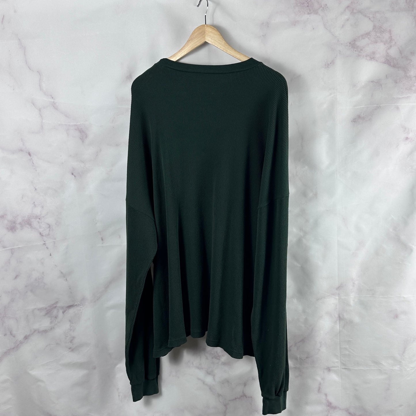 Los Angeles Apparel Green Waffle Knit Longsleeve