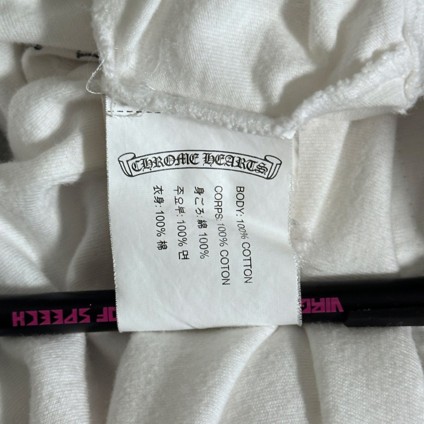 Chrome Hearts White American Flag Tee