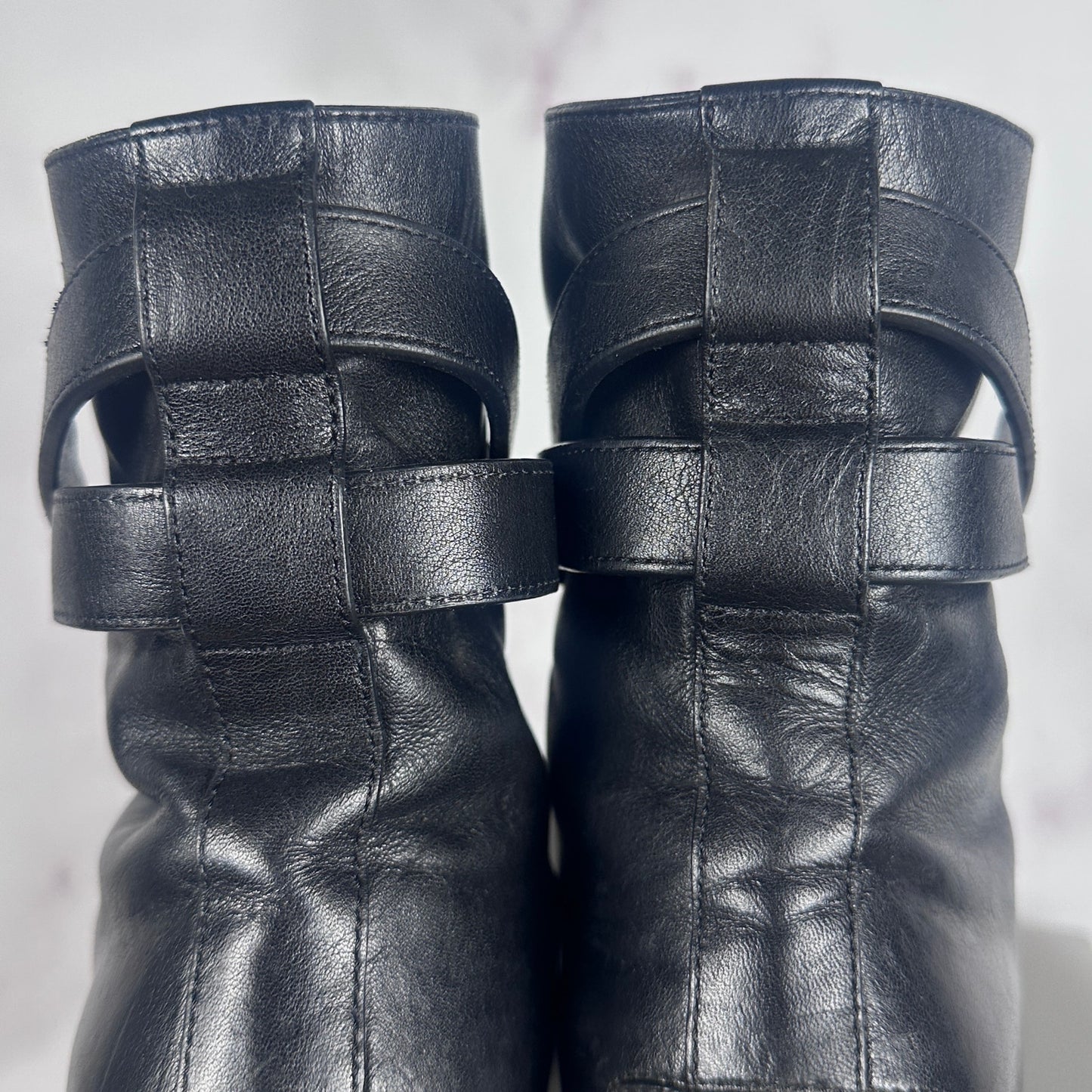 Saint Laurent Paris Black Leather Boots