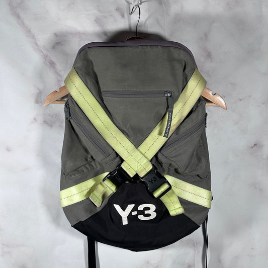 Y-3 Yohji Yamamoto x Adidas Grey Strap Backpack