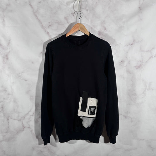 Rick Owens DRKSHDW F/W16 Black Patch Crewneck