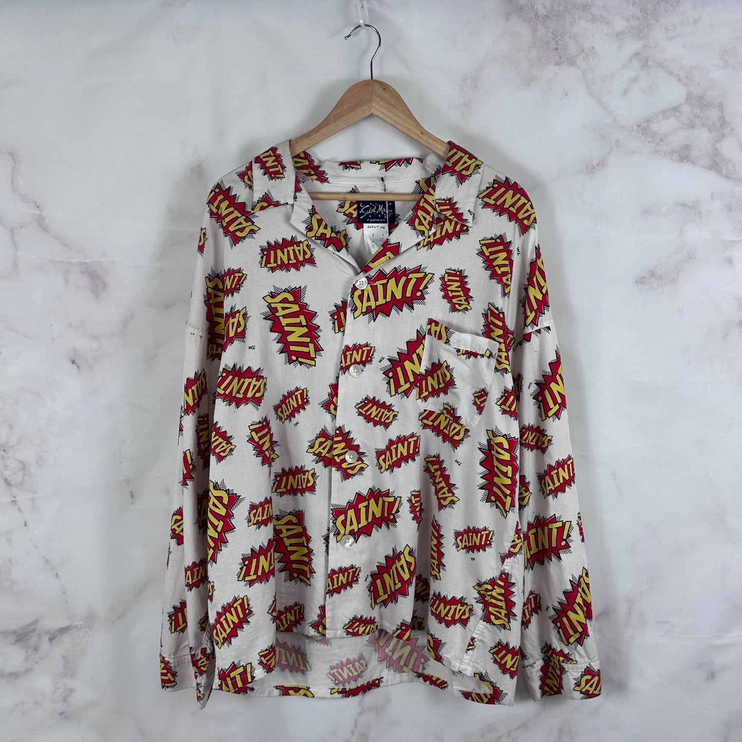 Saint Michael A/W22 POW Comic Button-Up Shirt