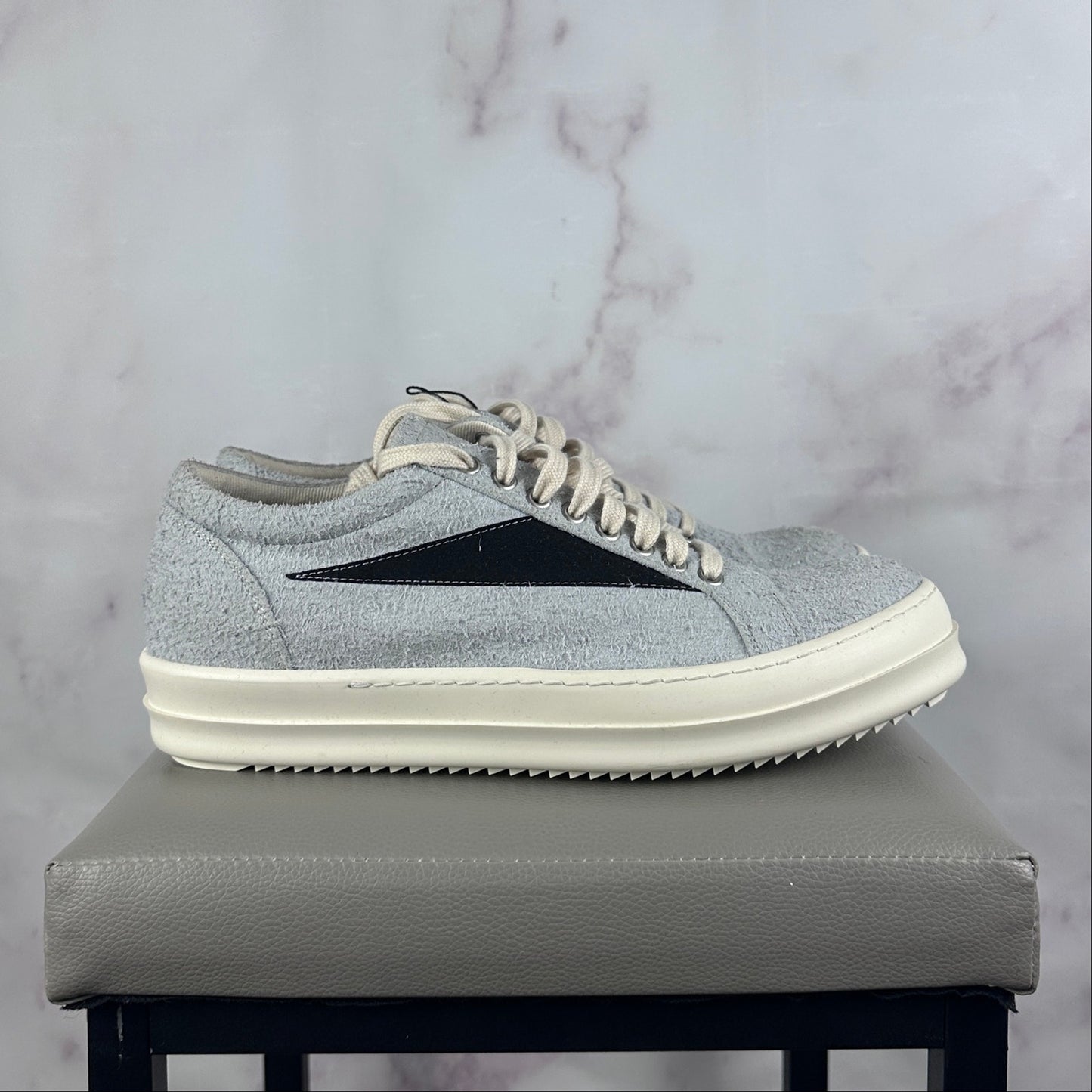 Rick Owens DRKSHDW Vintage Sneaker Oyster/Black Suede Low