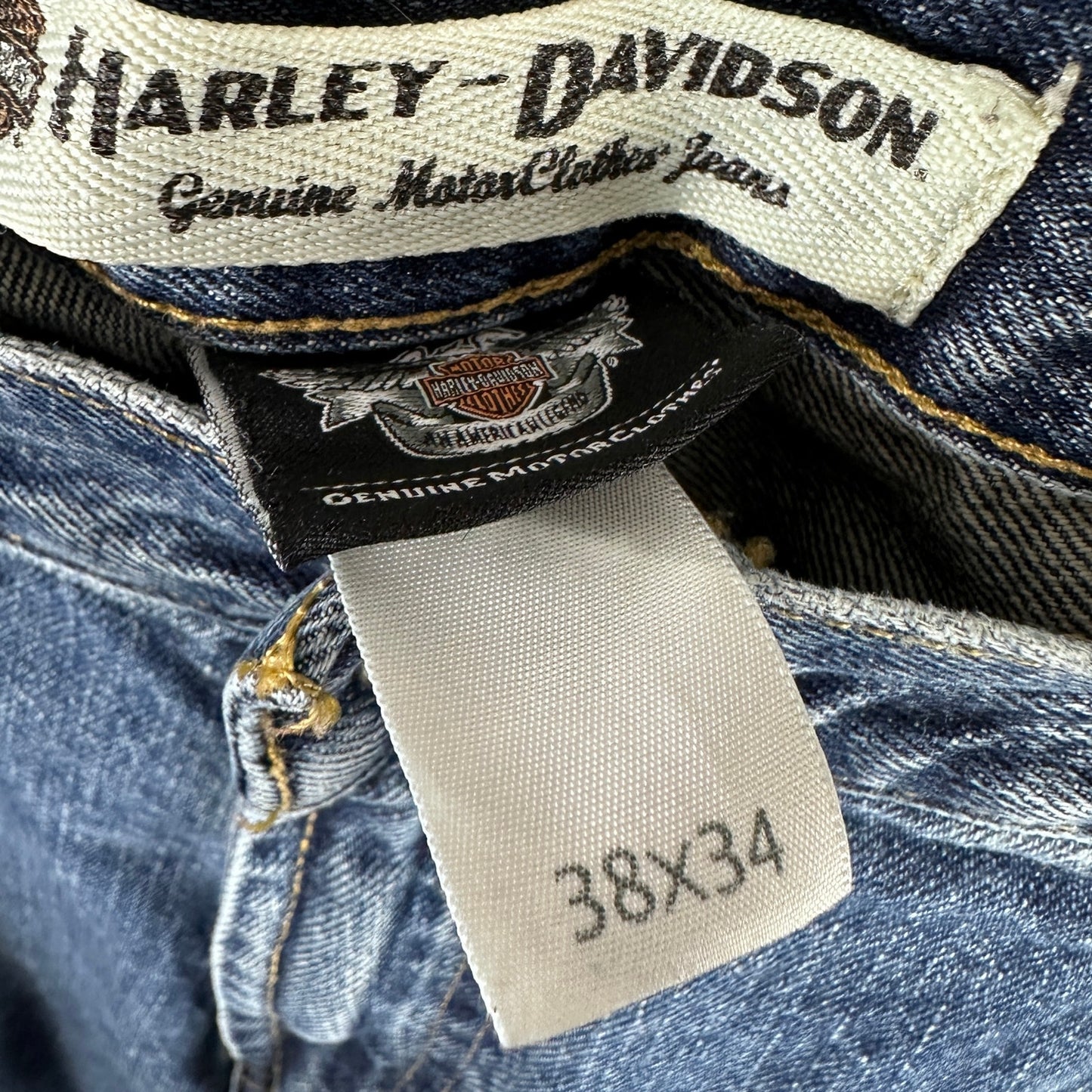 Vintage Harley Davidson Straight Blue Denim