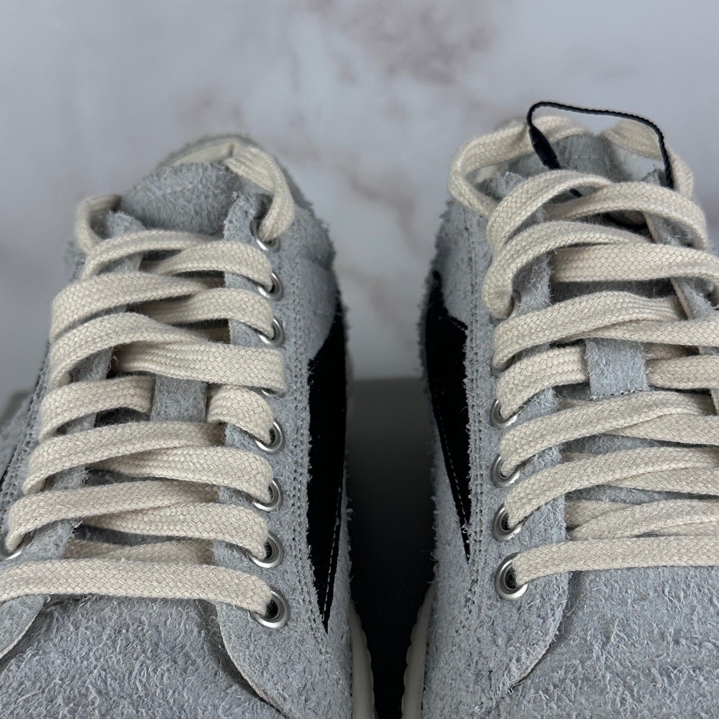 Rick Owens DRKSHDW Vintage Sneaker Oyster/Black Suede Low