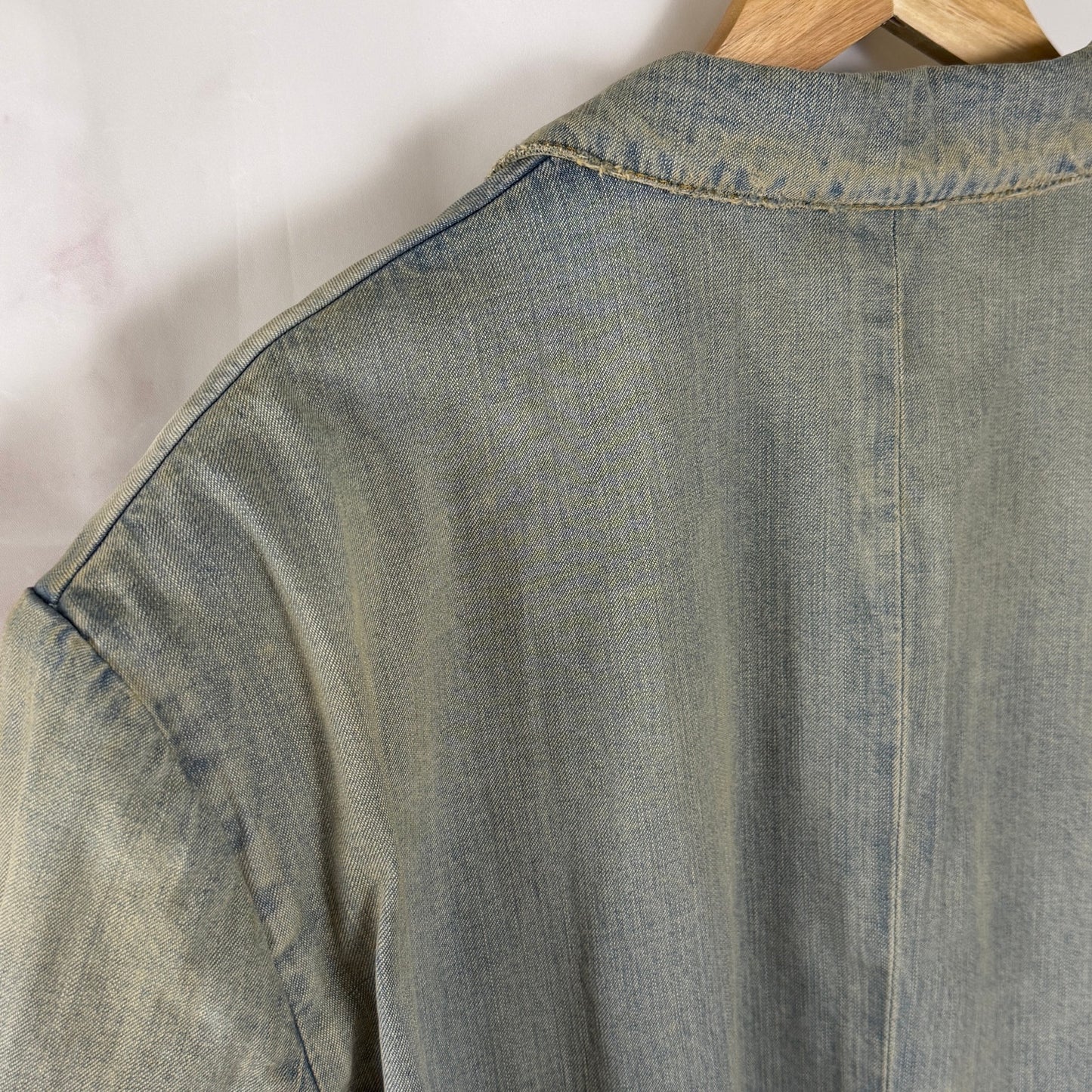 Balenciaga Washed Japanese Denim Blondie Blazer