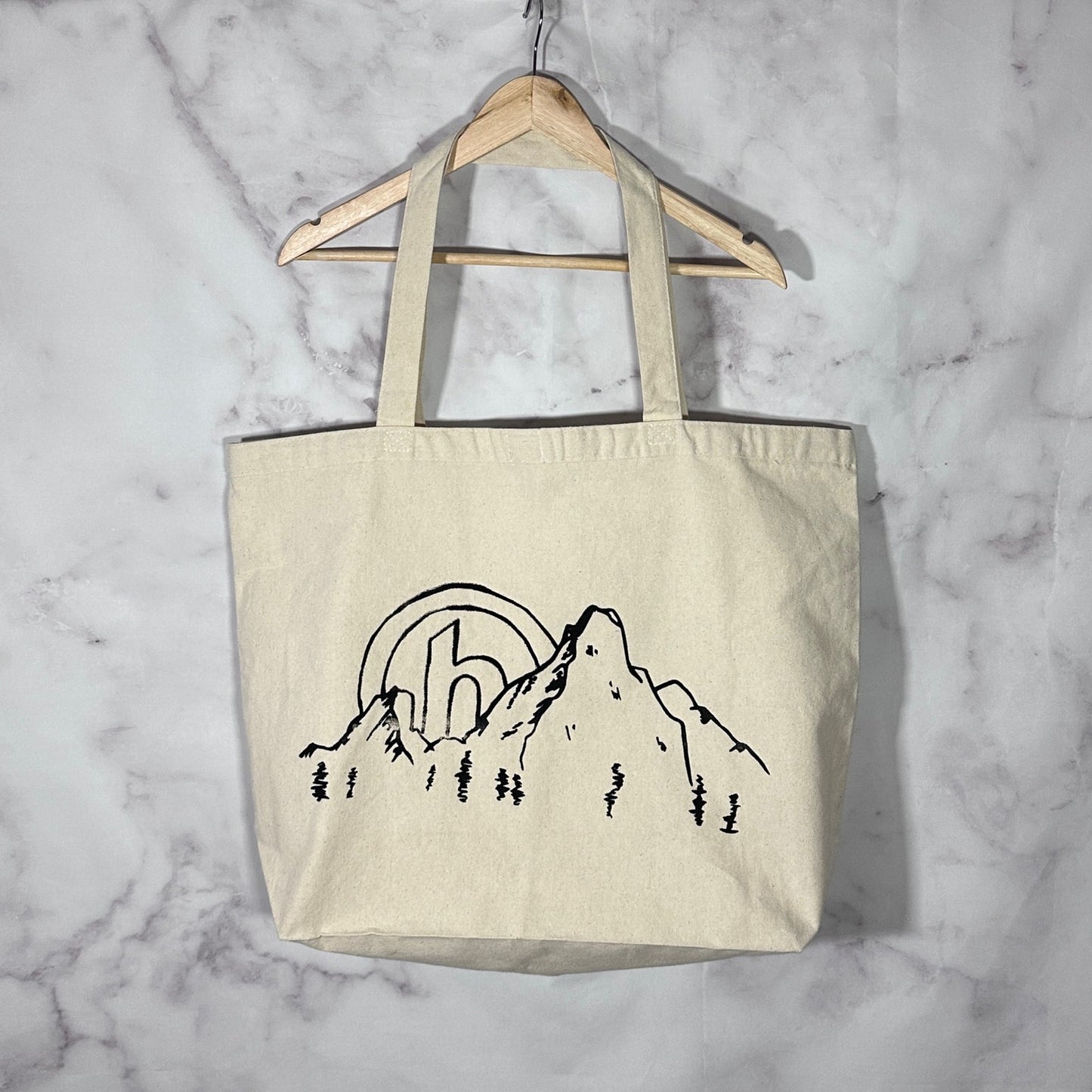 Hidden NY Cream Mountain Tote