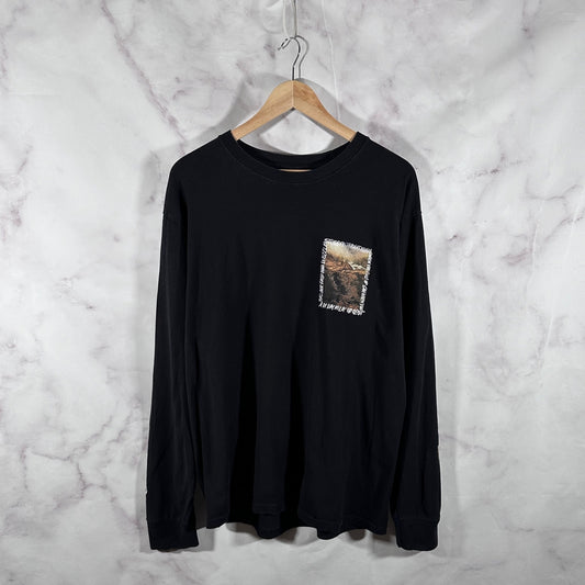 Stussy International Black Photo Text Longsleeve