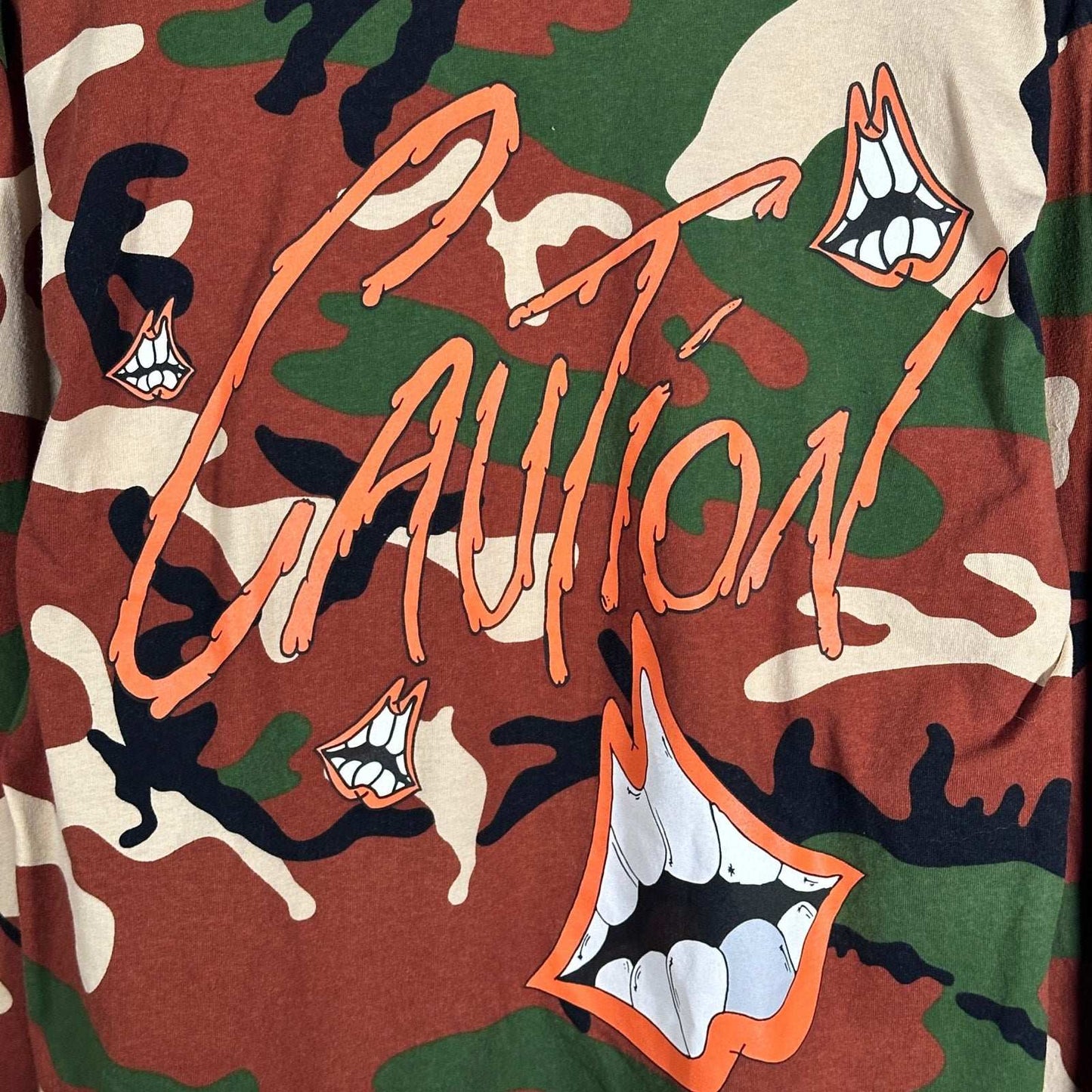 Chrome Hearts Matty Boy Camo ‘Caution’ Longsleeve