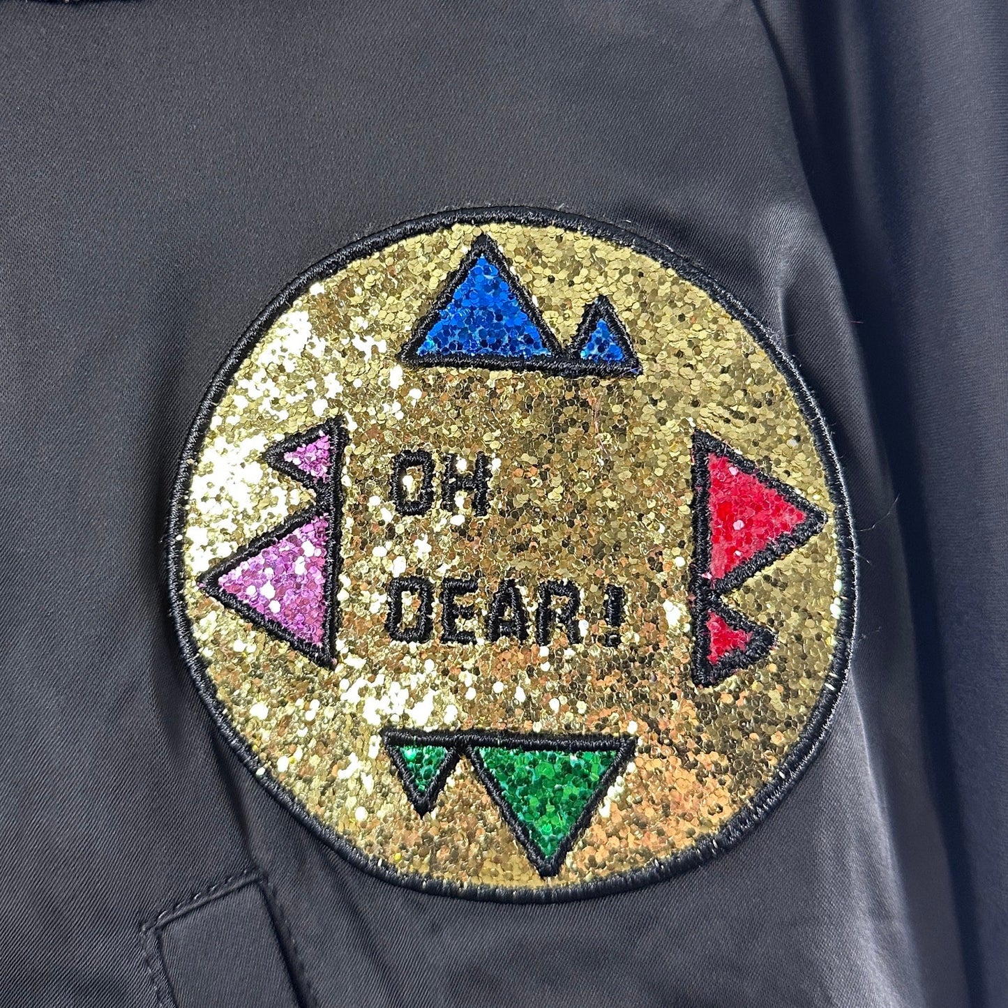 Saint Laurent Paris Never Say Never Black Embellished Bomber