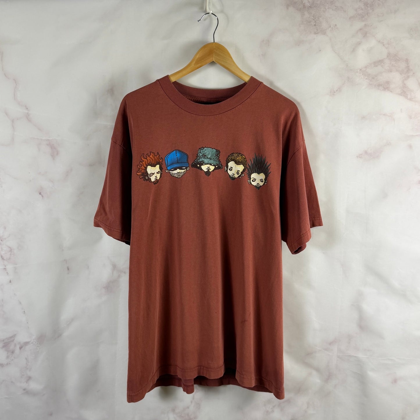 Vintage 90s Limp Bizkit School Bus Duval County Clay Tee
