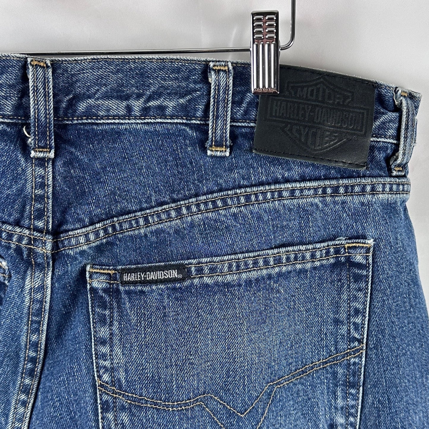 Vintage Harley Davidson Straight Blue Denim