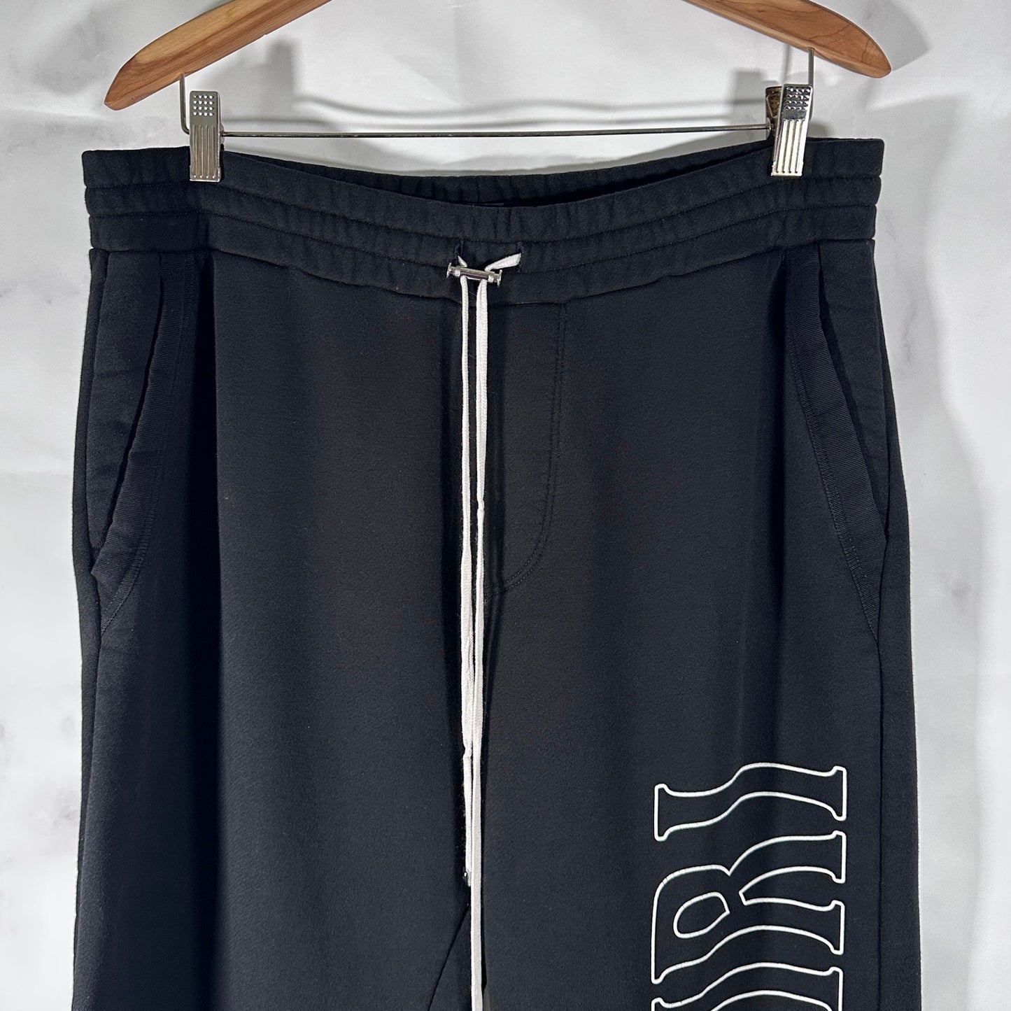 Amiri Black Zoltar Logo Heavyweight Sweatpants