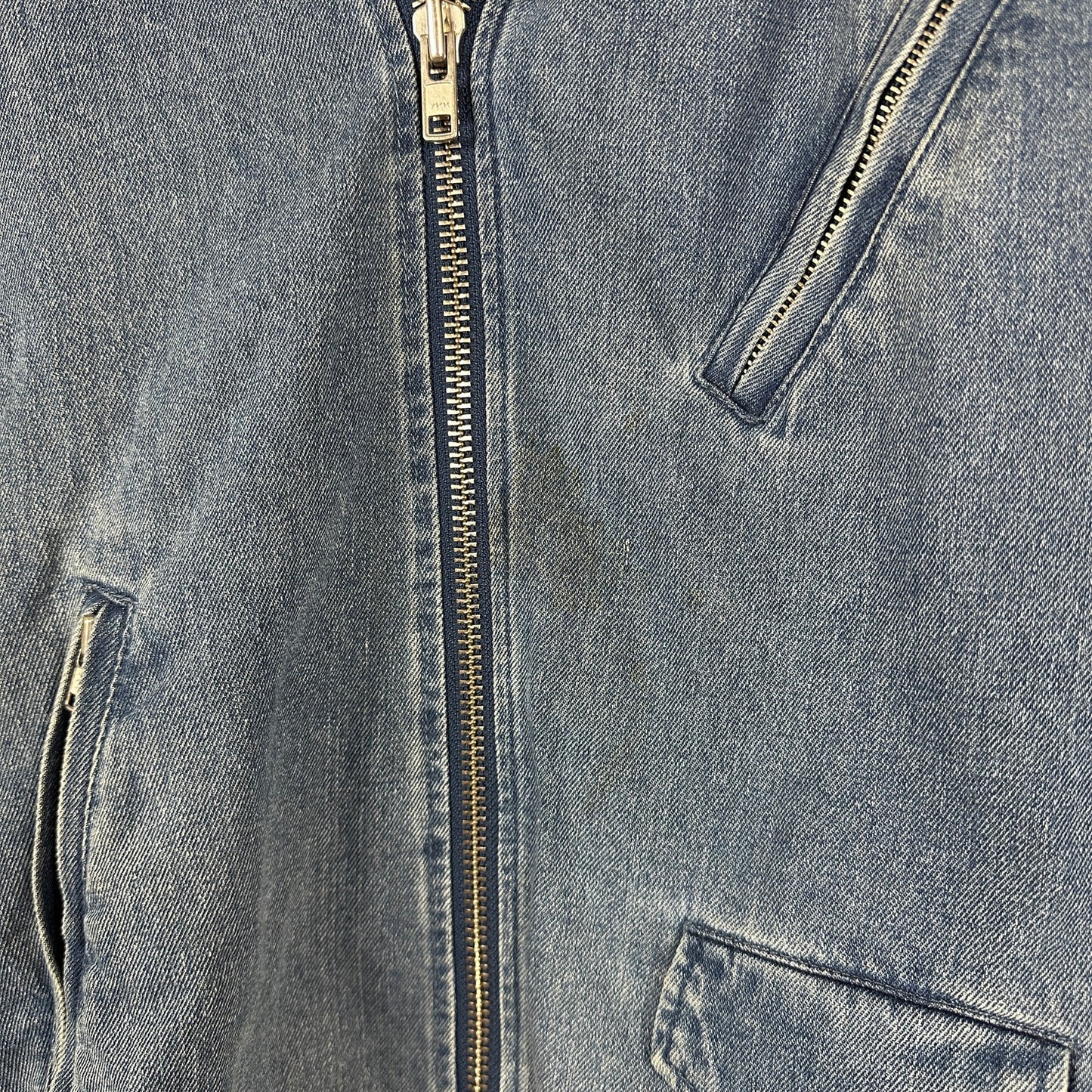 Beams Light Wash Moto Denim Jacket