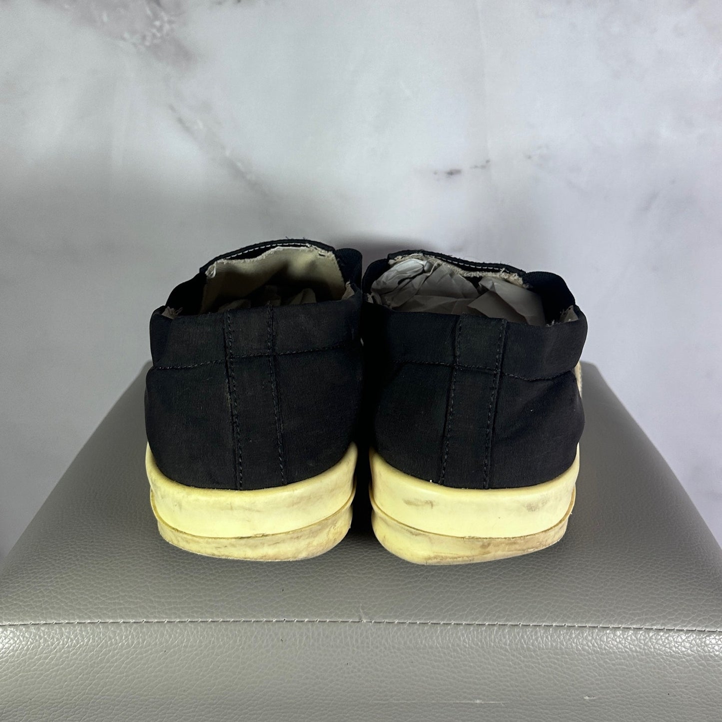 Rick Owens DRKSHDW Slip-On Ramone Boat Shoe Black
