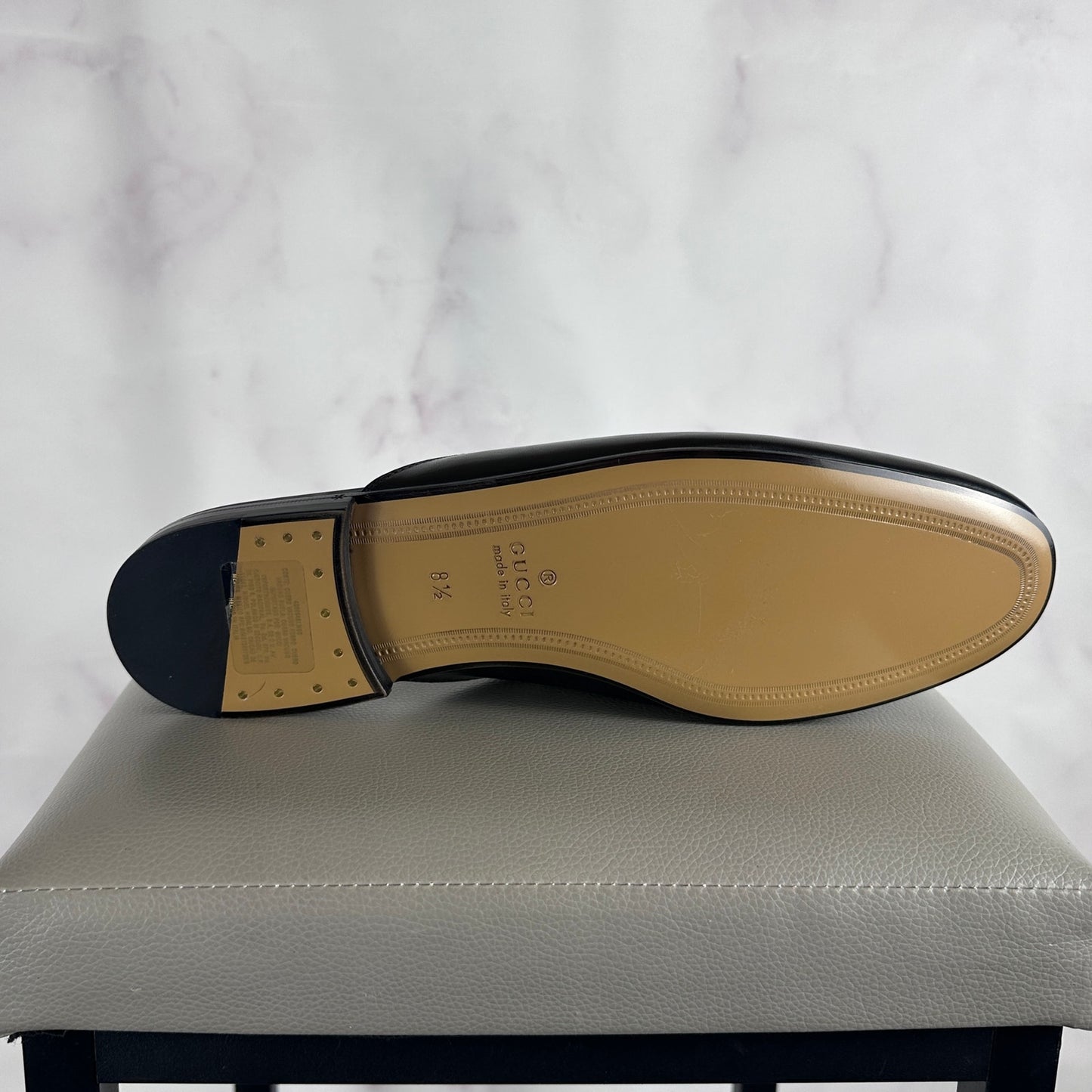 Gucci Princetown Black Leather Horsebit Mule