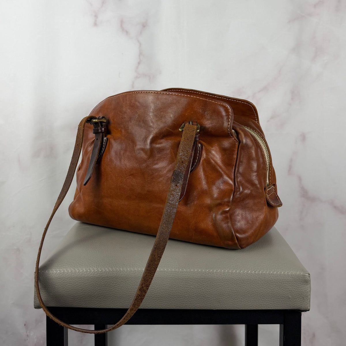 ANNAK Japan Handcrafted Leather Mini Boston Bag