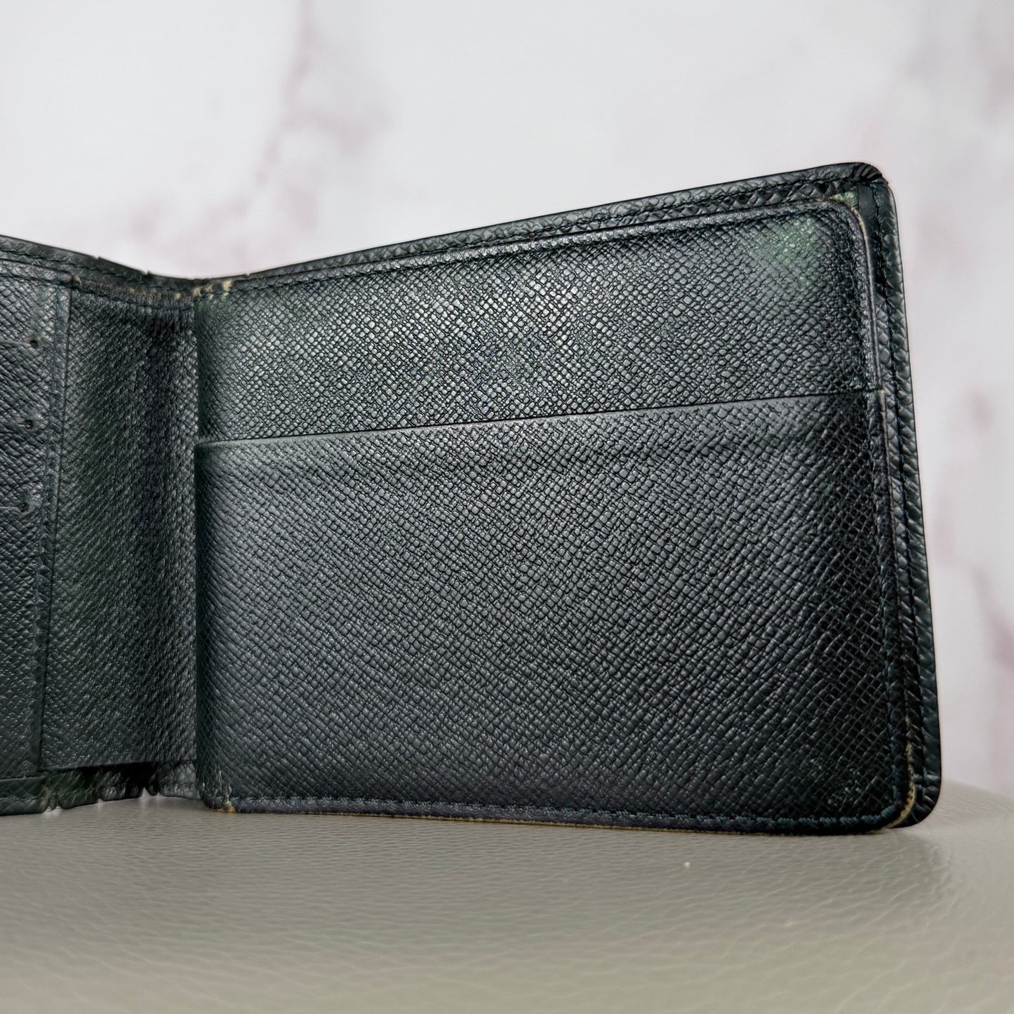 Louis Vuitton Green Epi Bifold Wallet