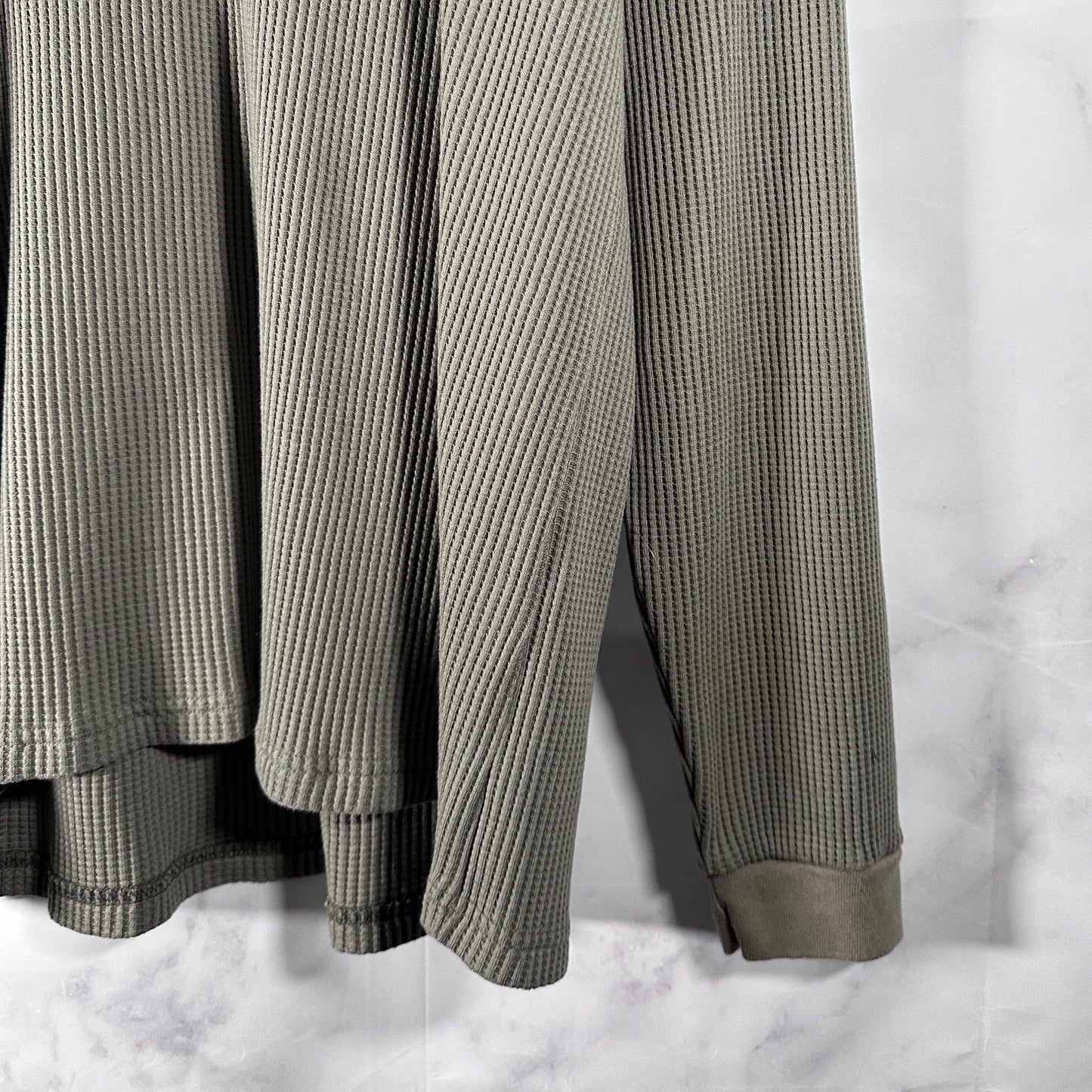 Brut Archives ‘Best Thermal’ Green Waffle Longsleeve