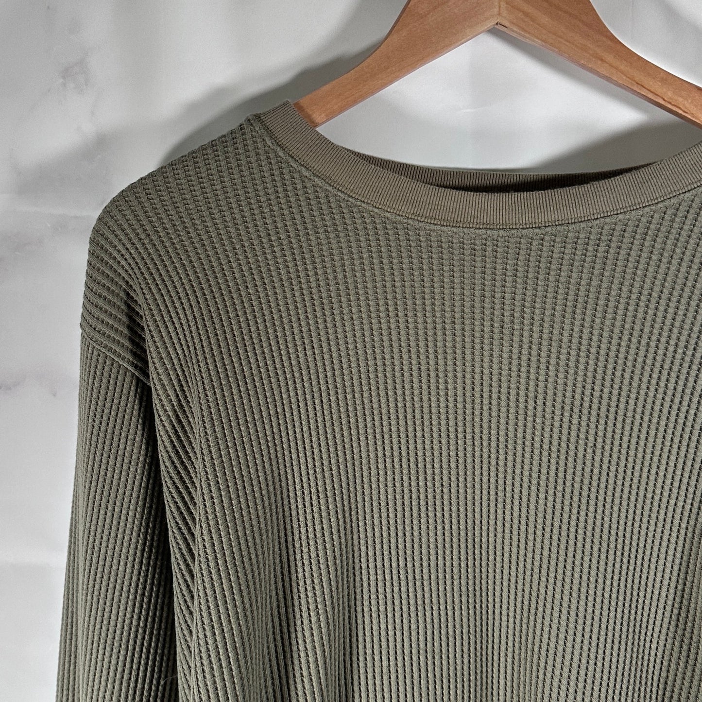 Brut Archives ‘Best Thermal’ Green Waffle Longsleeve