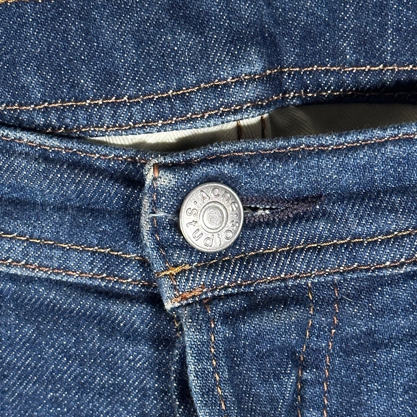 Acne Studios Bla Konst River Dark Blue Tapered Denim