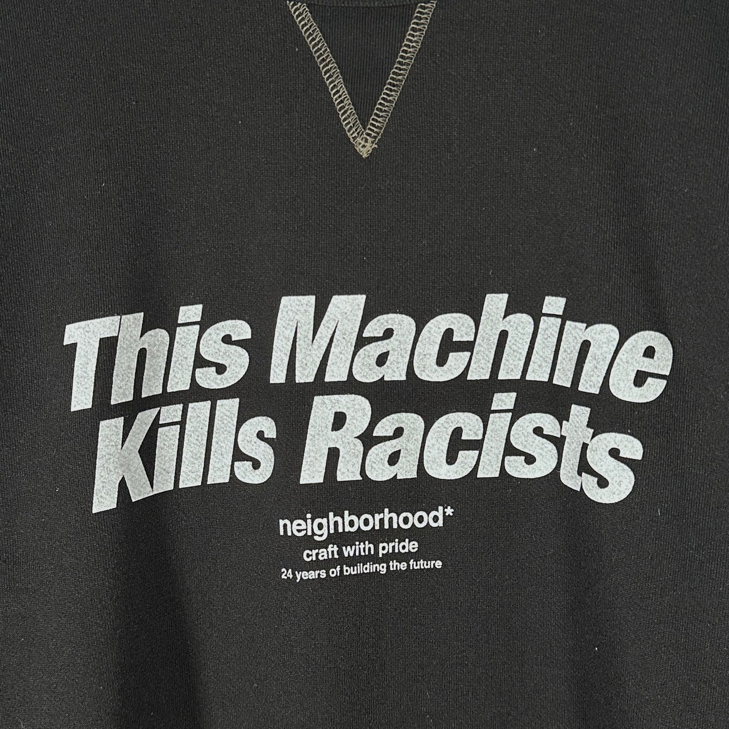 Neighborhood Black ‘This Machine Kills Racists’ Crewneck