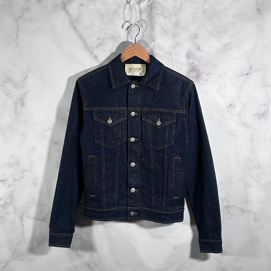 1017 Alyx 9SM Indigo Monogram Denim Trucker Jacket